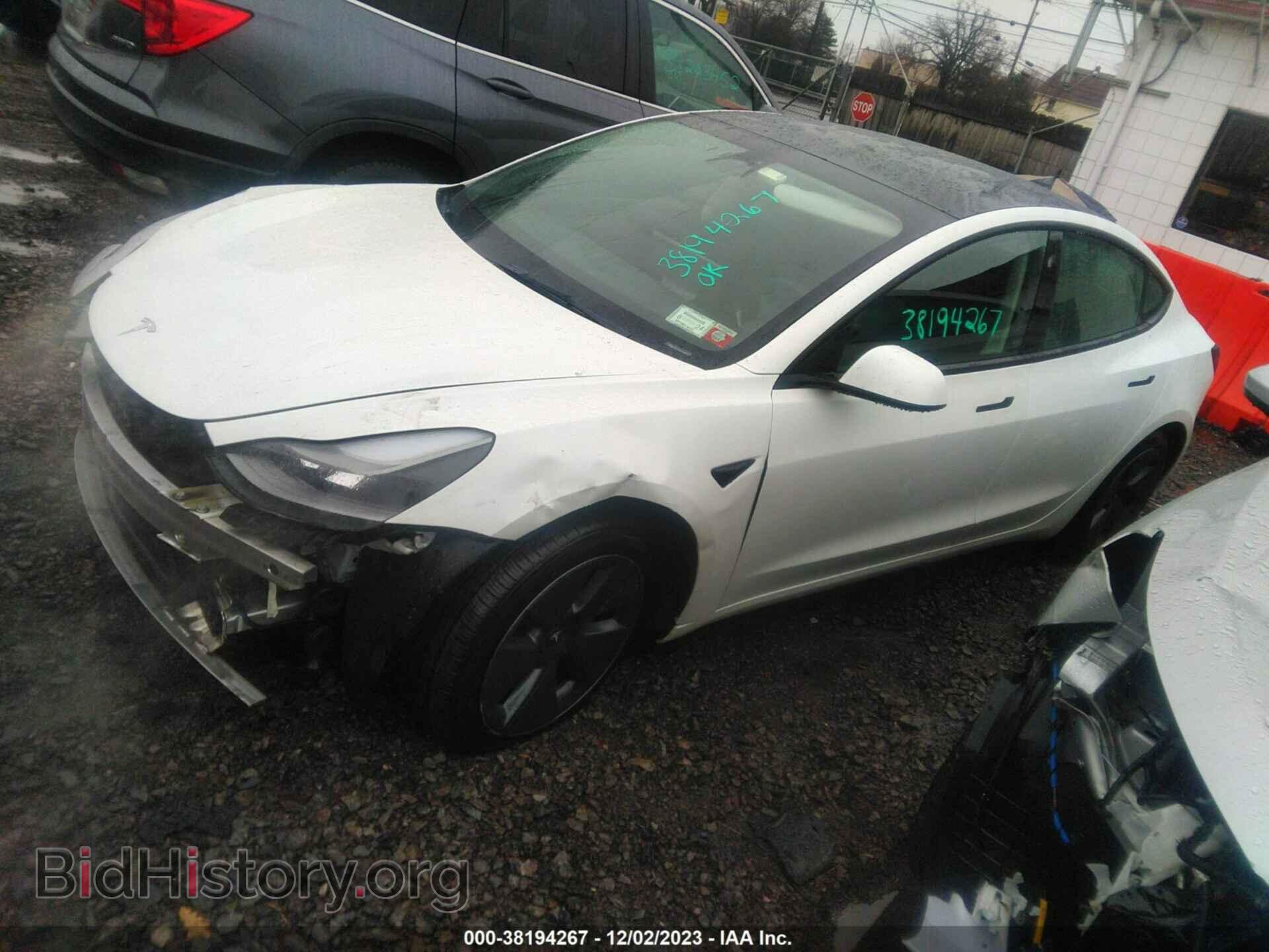2022 TESLA MODEL 3 - VIN: 5YJ3E1EB7NF195151 - Фото 2