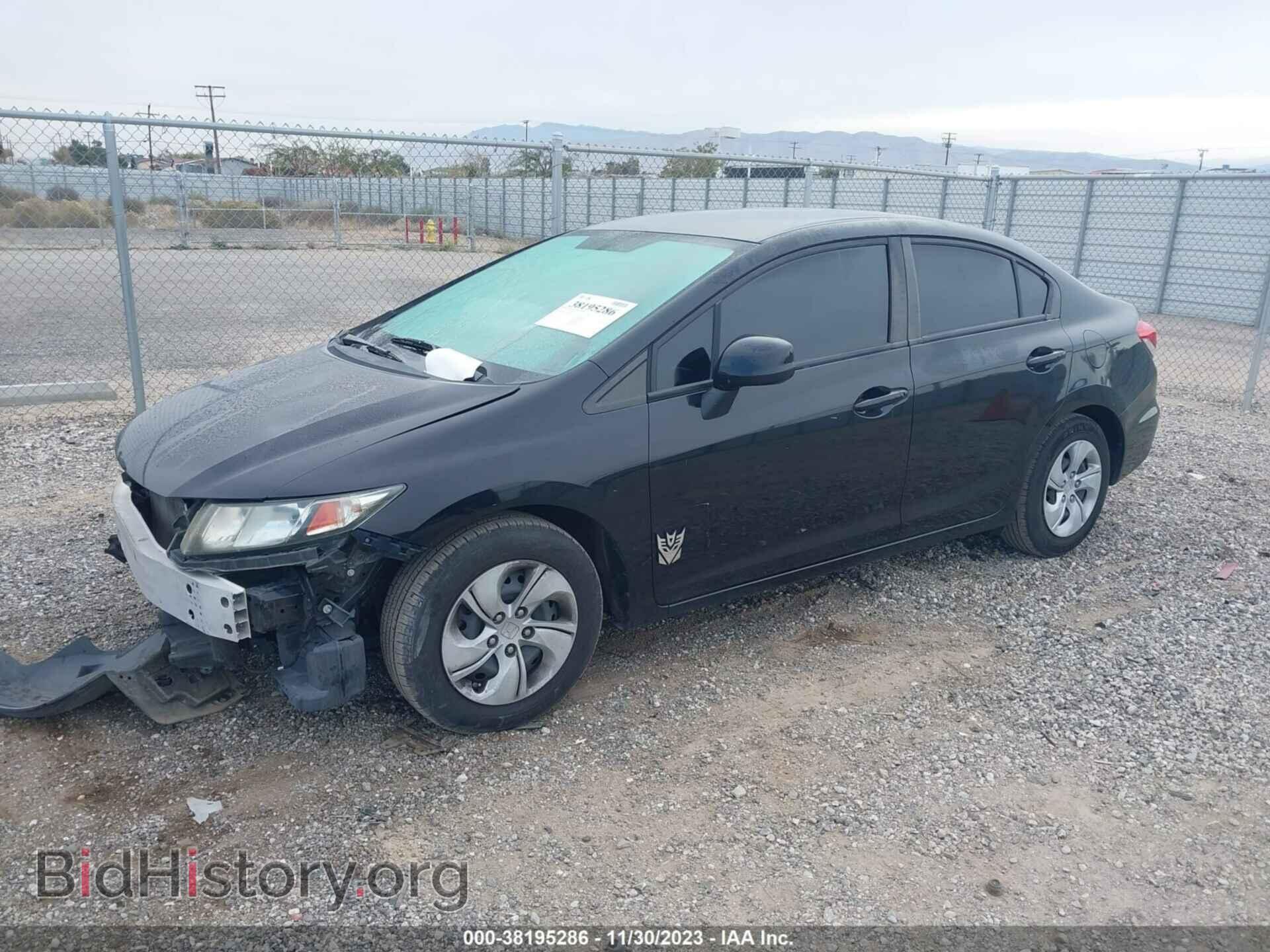 2013 HONDA CIVIC - VIN: 2HGFB2F54DH564935 - Фото 2