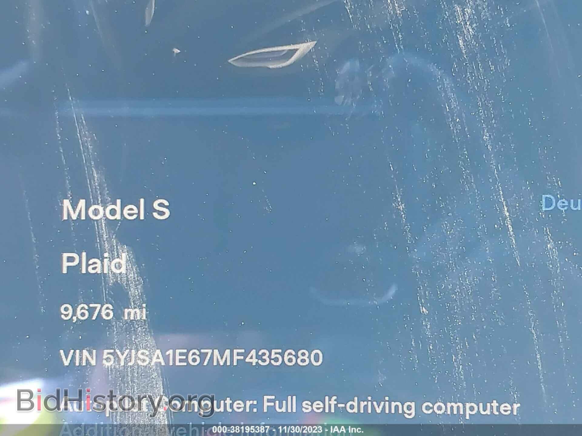 2021 TESLA MODEL S - VIN: 5YJSA1E67MF435680 - Фото 14