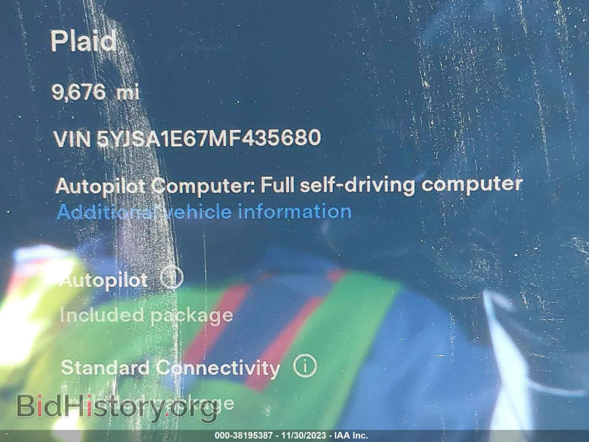 2021 TESLA MODEL S - VIN: 5YJSA1E67MF435680 - Фото 9