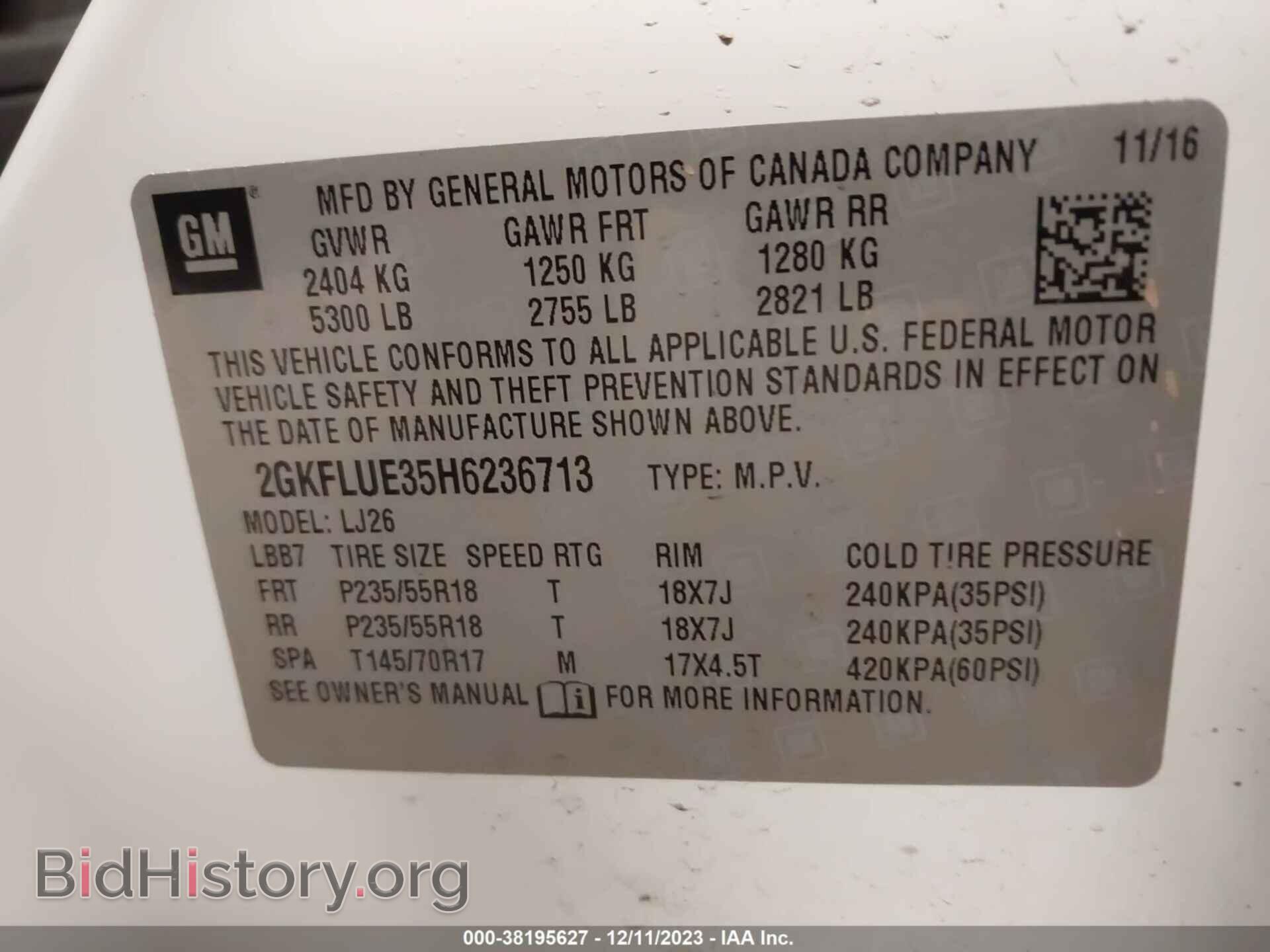 2017 GMC TERRAIN - VIN: 2GKFLUE35H6236713 - Photo 9