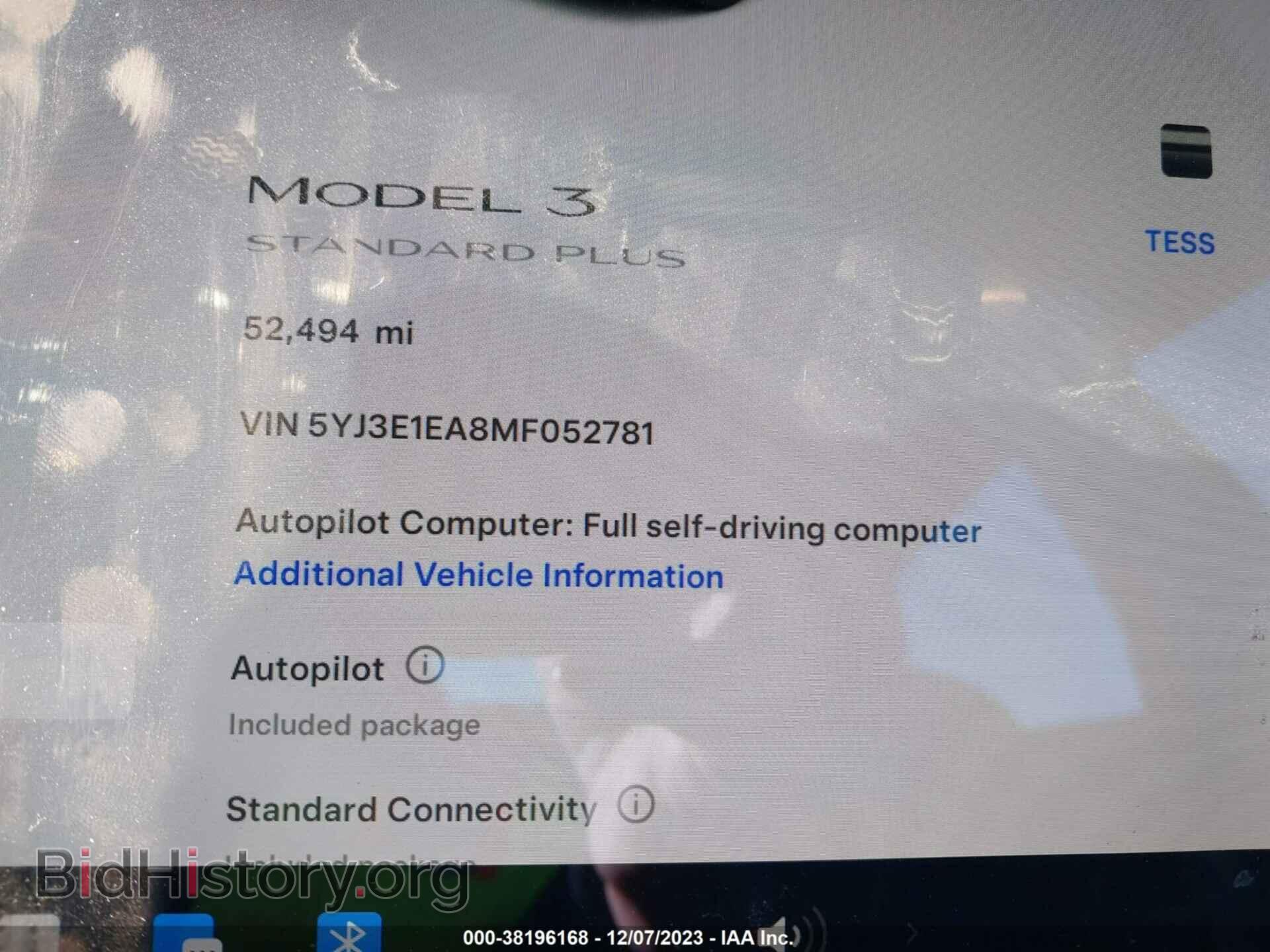 2021 TESLA MODEL 3 - VIN: 5YJ3E1EA8MF052781 - Photo 7