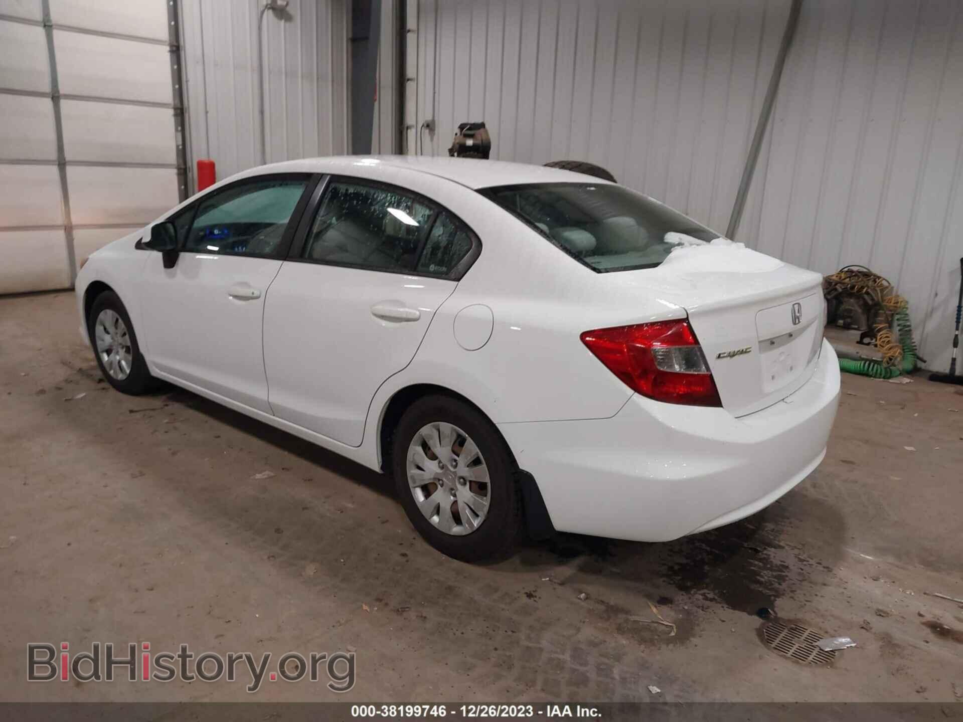 2012 HONDA CIVIC - VIN: 2HGFB2F56CH604060 - Фото 3
