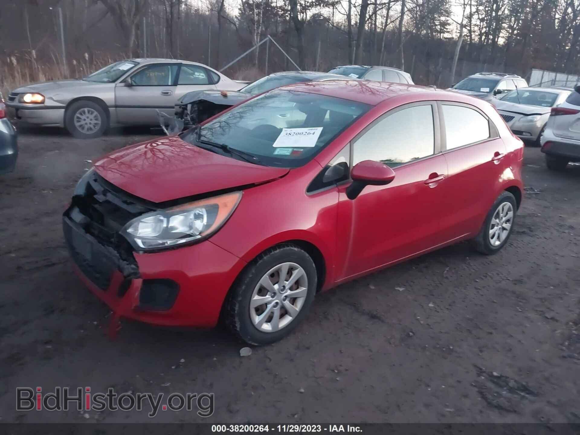 2013 KIA RIO - VIN: KNADM5A33D6237125 - Фото 2