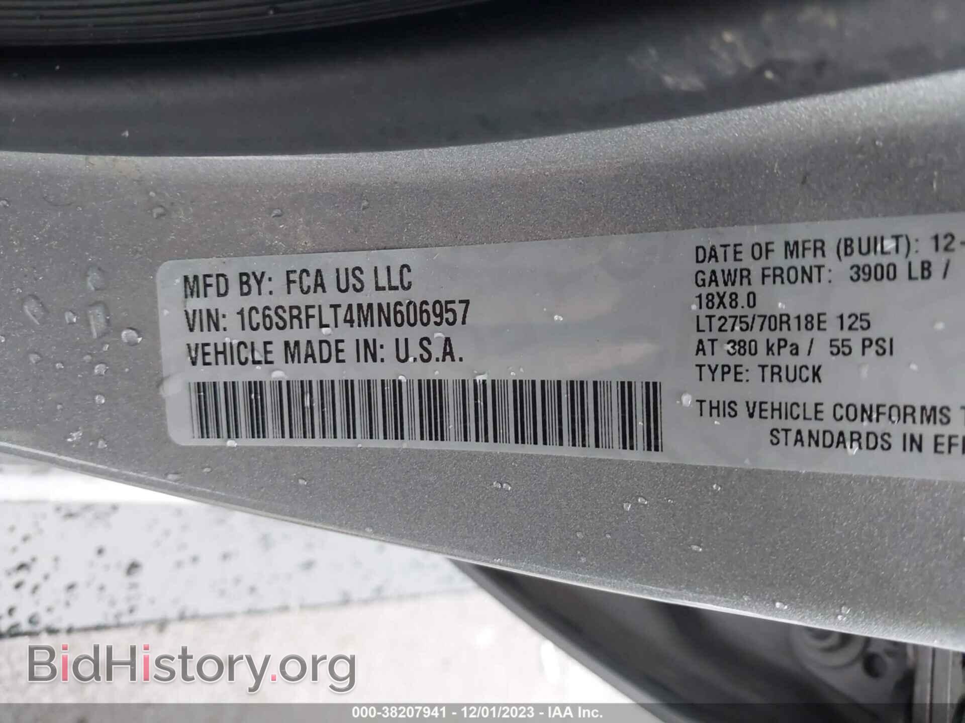 2021 RAM 1500 - VIN: 1C6SRFLT4MN606957 - Фото 9