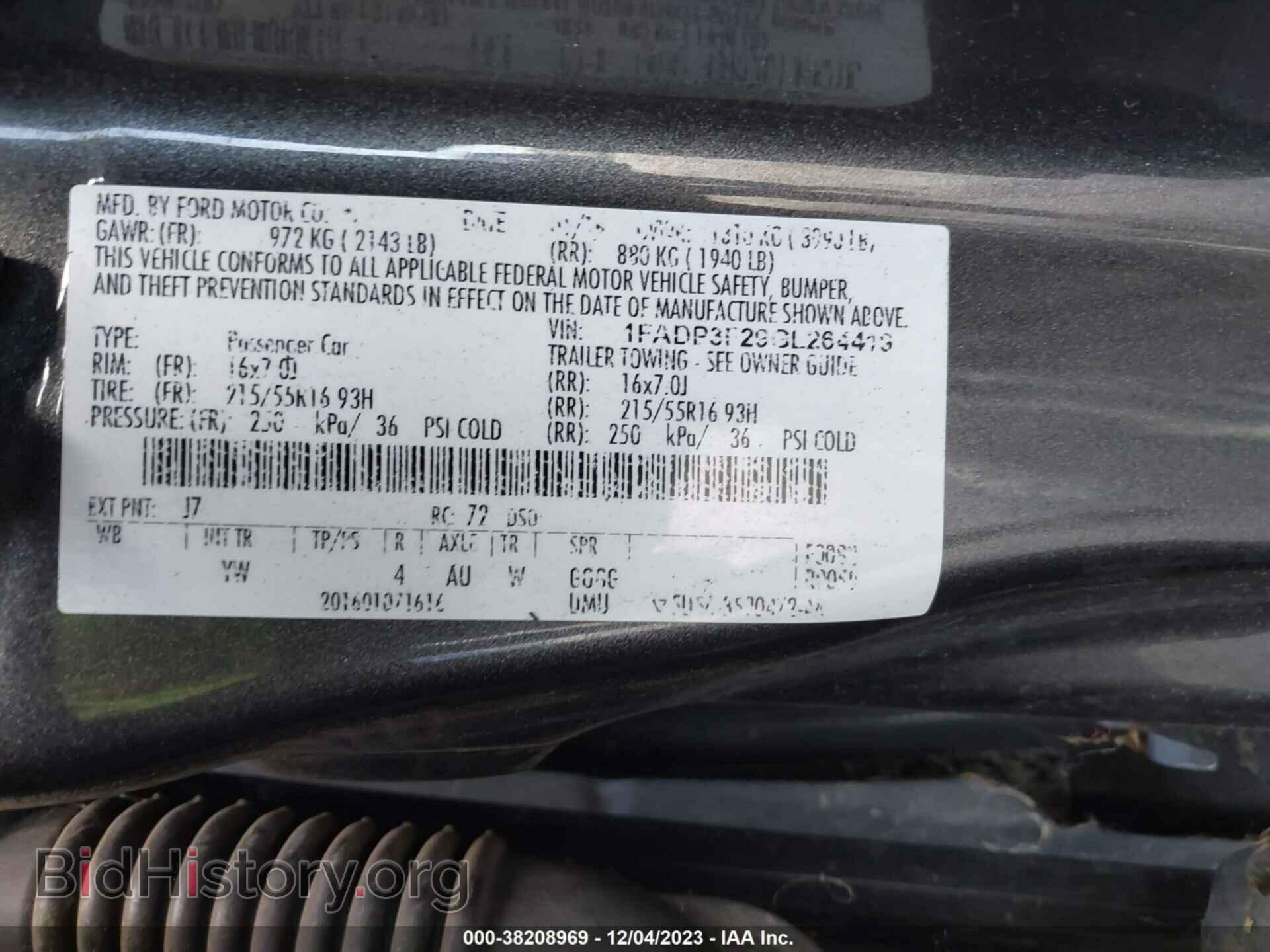 2016 FORD FOCUS - VIN: 1FADP3F29GL264419 - Фото 9