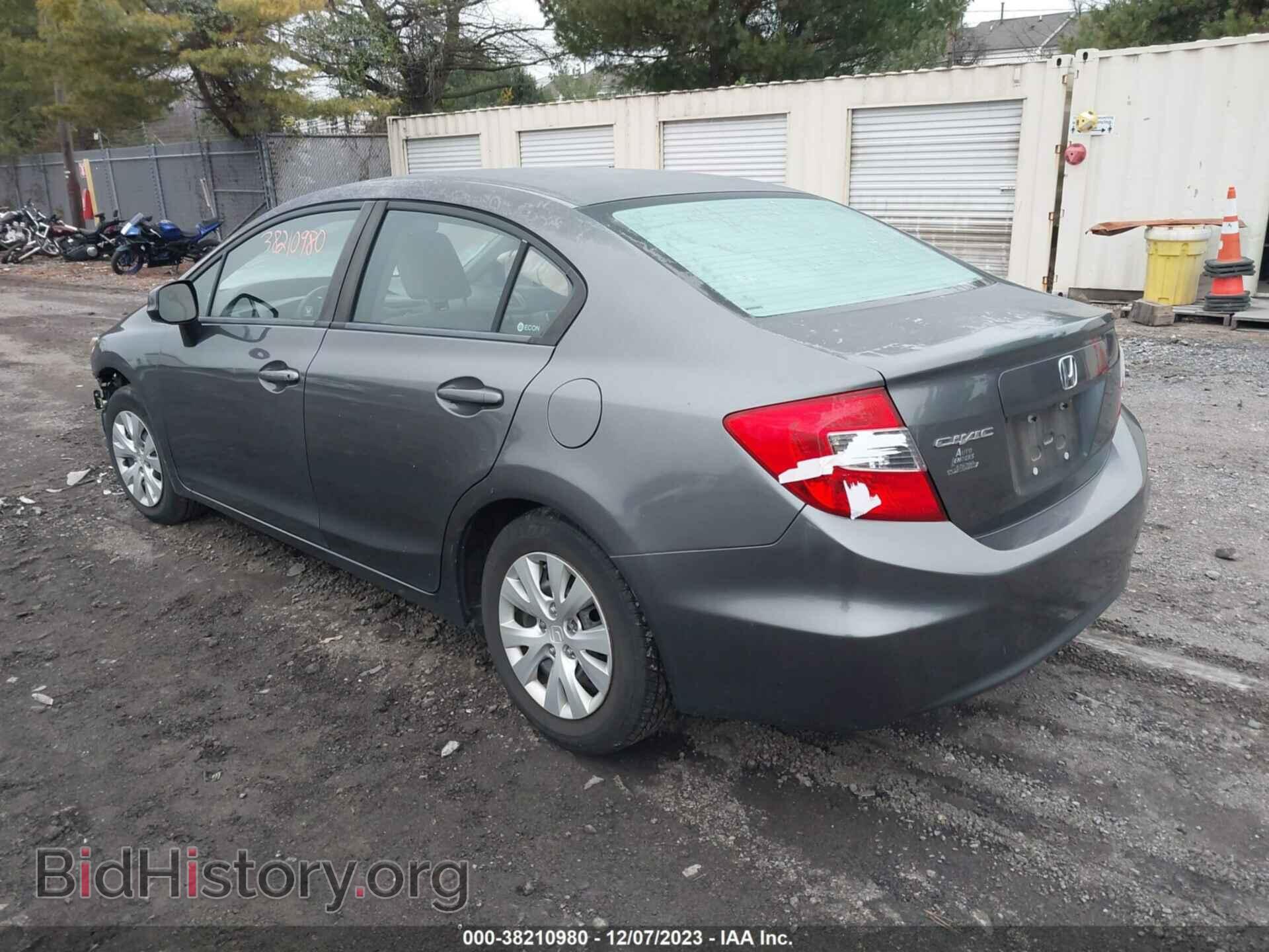 2012 HONDA CIVIC - VIN: 19XFB2F5XCE367132 - Фото 3