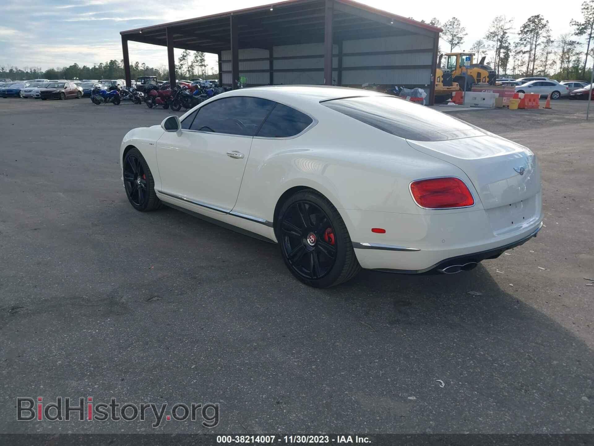 2015 BENTLEY CONTINENTAL GT V8 S - VIN: SCBFH7ZA3FC042907 - Фото 3