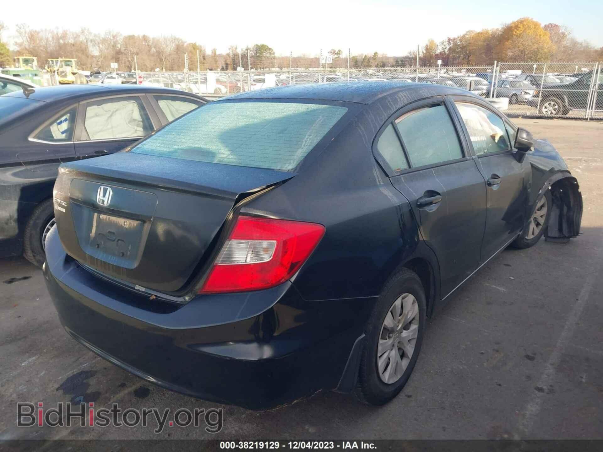 2012 HONDA CIVIC - VIN: 2HGFB2F55CH609699 - Фото 4