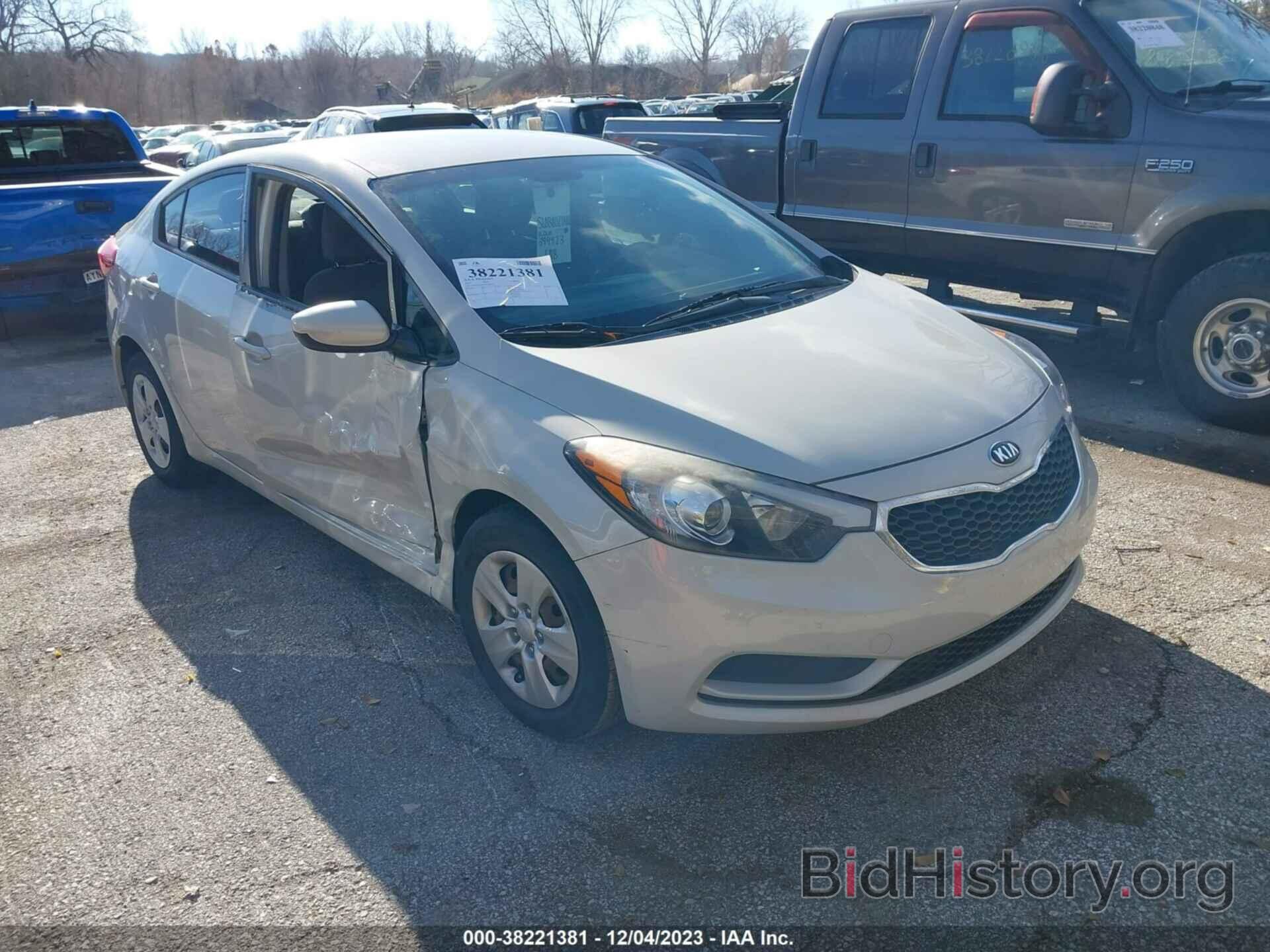 Photo KNAFK4A62E5160418 - KIA FORTE 2014