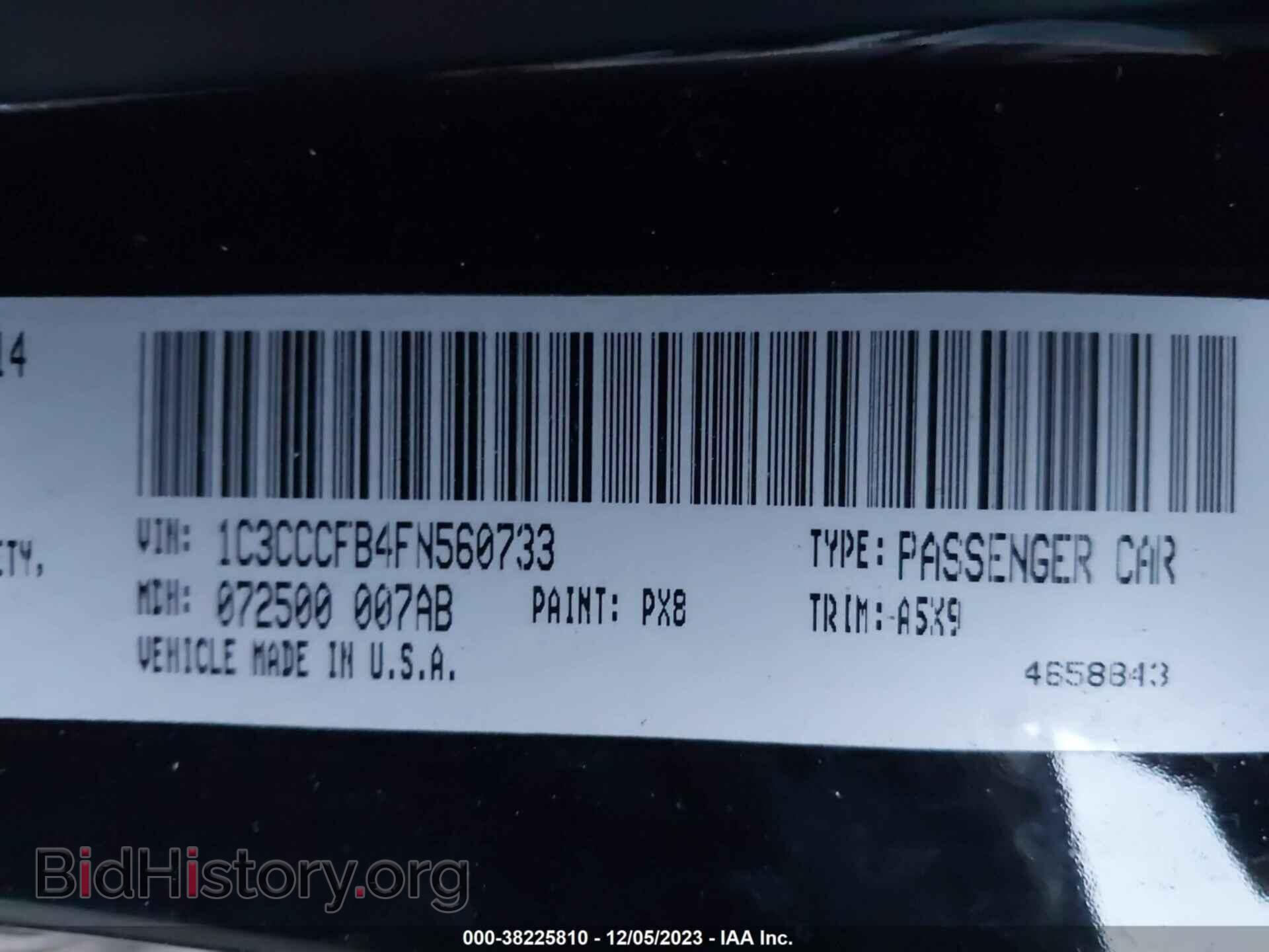 2015 CHRYSLER 200 - VIN: 1C3CCCFB4FN560733 - Фото 9