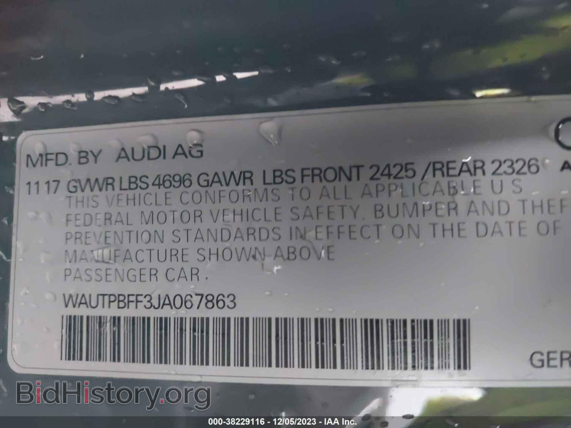 2018 AUDI A3 E-TRON - VIN: WAUTPBFF3JA067863 - Фото 9