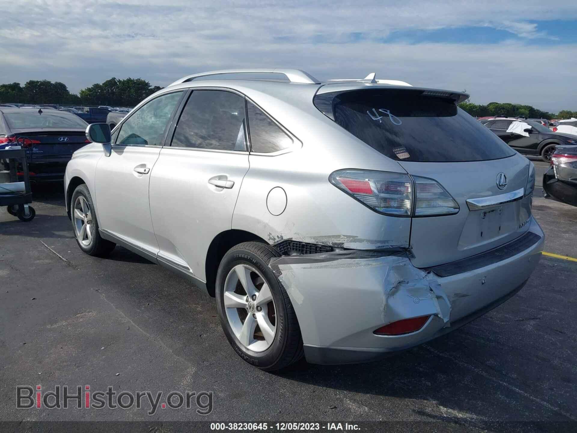2012 LEXUS RX 350 - VIN: 2T2BK1BA9CC133876 - Фото 3