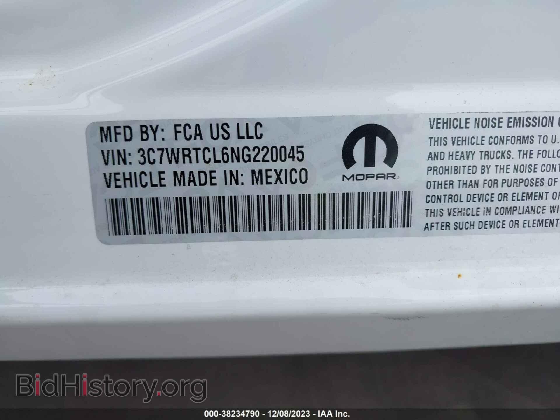 2022 RAM 3500 CHASSIS - VIN: 3C7WRTCL6NG220045 - Фото 9