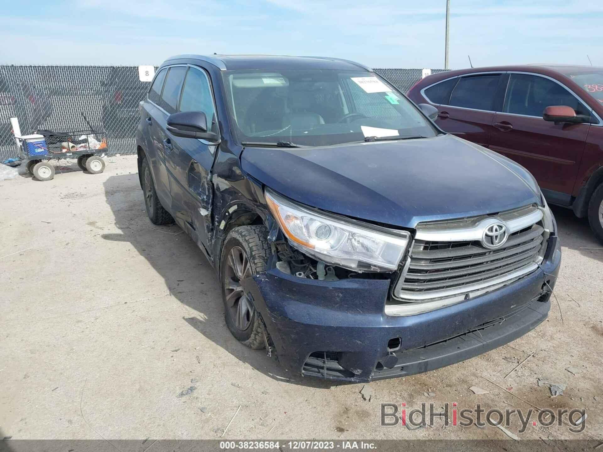 Photo 5TDJKRFHXFS181761 - TOYOTA HIGHLANDER 2015