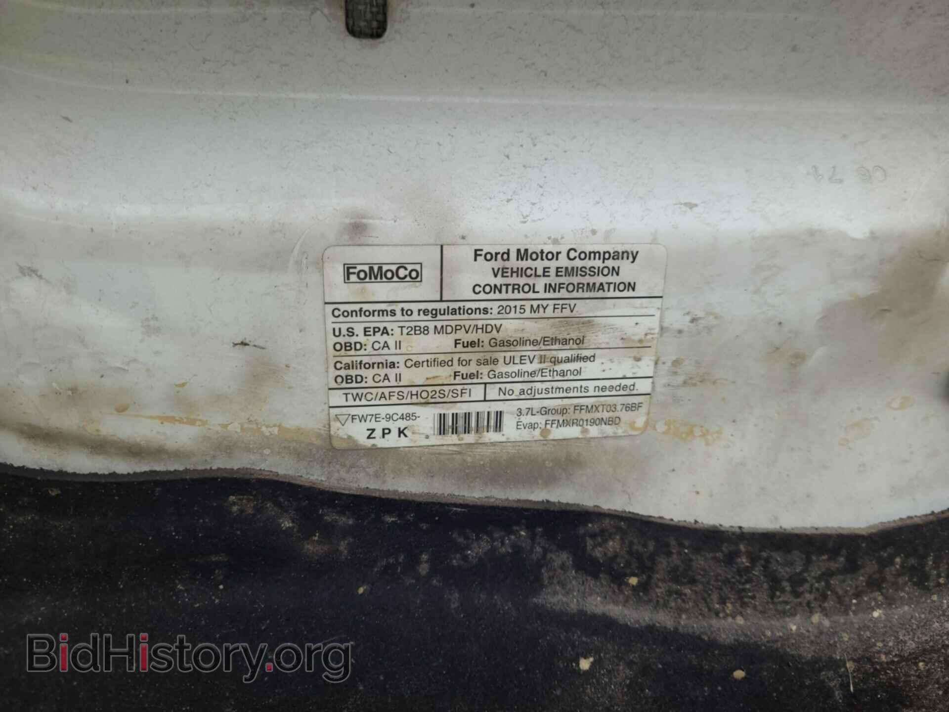 2015 FORD TRANSIT - VIN: 1FTNR2CM2FKA07986 - Фото 2