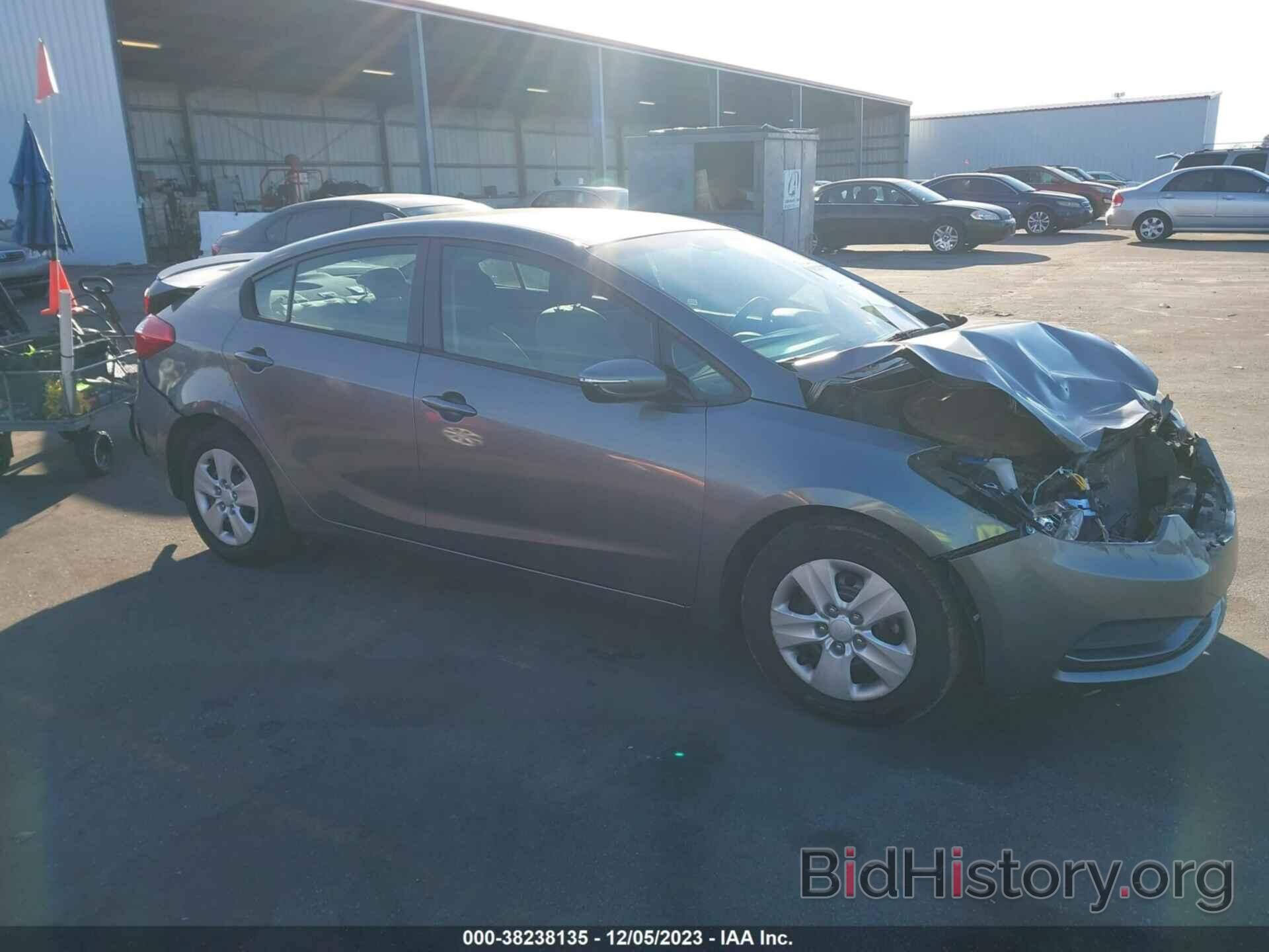 Photo KNAFX4A60G5554052 - KIA FORTE 2016