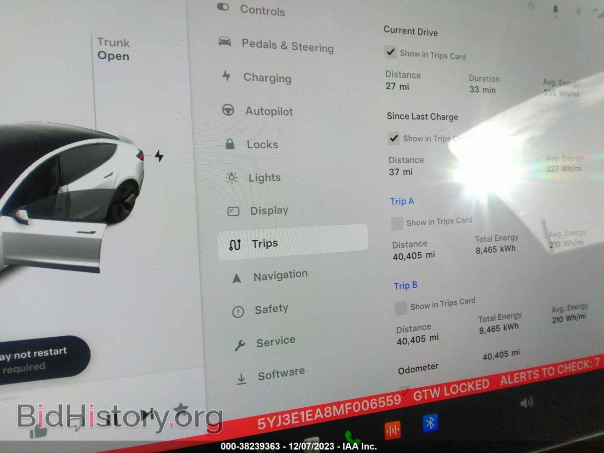 2021 TESLA MODEL 3 - VIN: 5YJ3E1EA8MF006559 - Фото 7