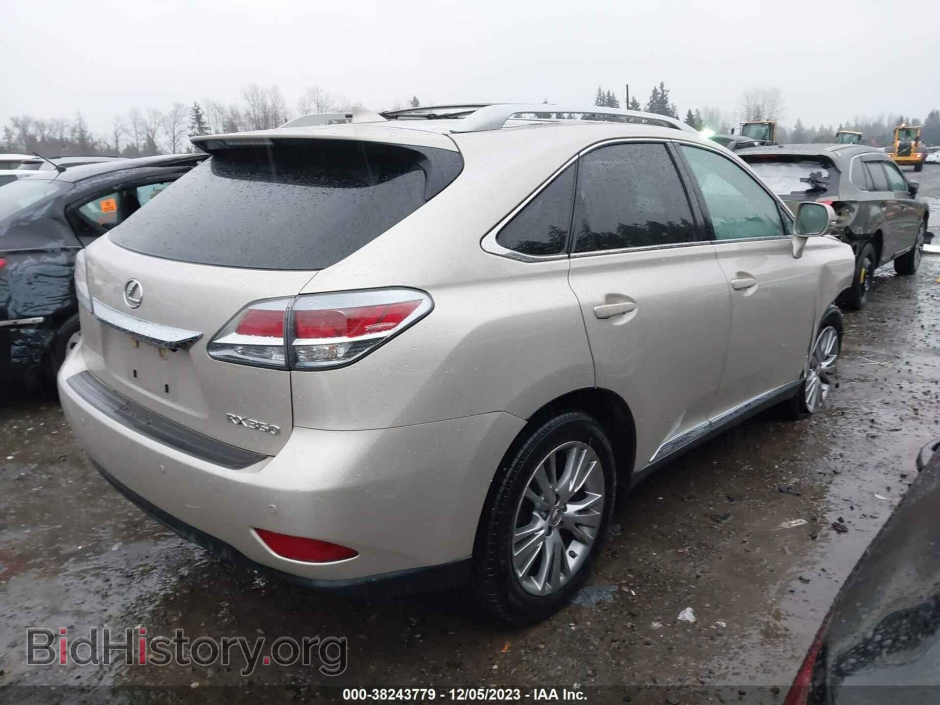 2014 LEXUS RX 350 - VIN: 2T2BK1BA5EC243536 - Фото 4