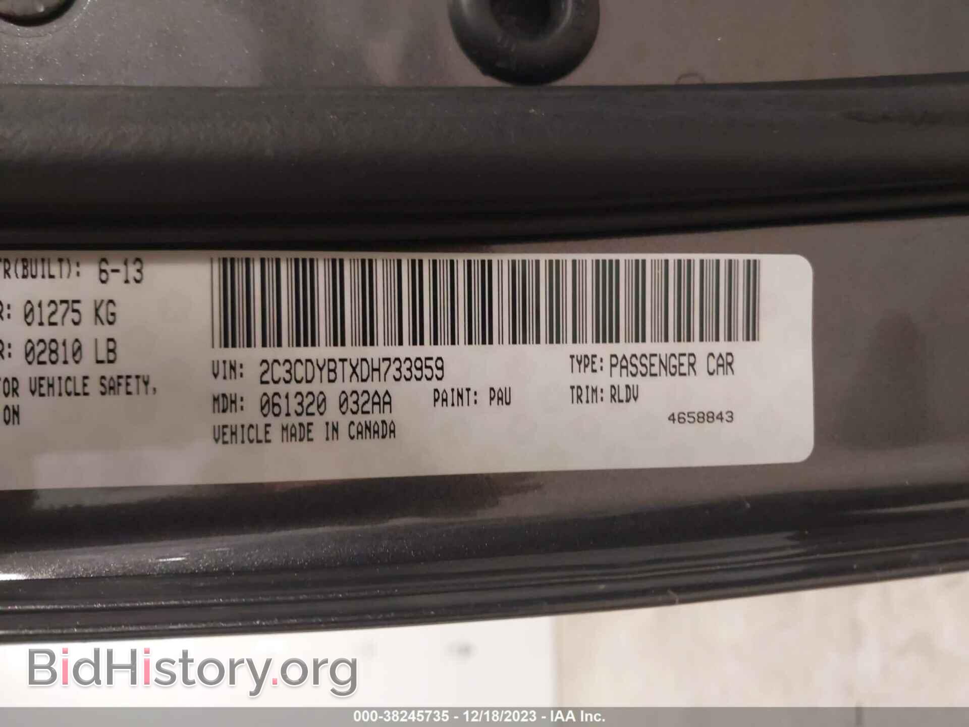 2013 DODGE CHALLENGER - VIN: 2C3CDYBTXDH733959 - Photo 9