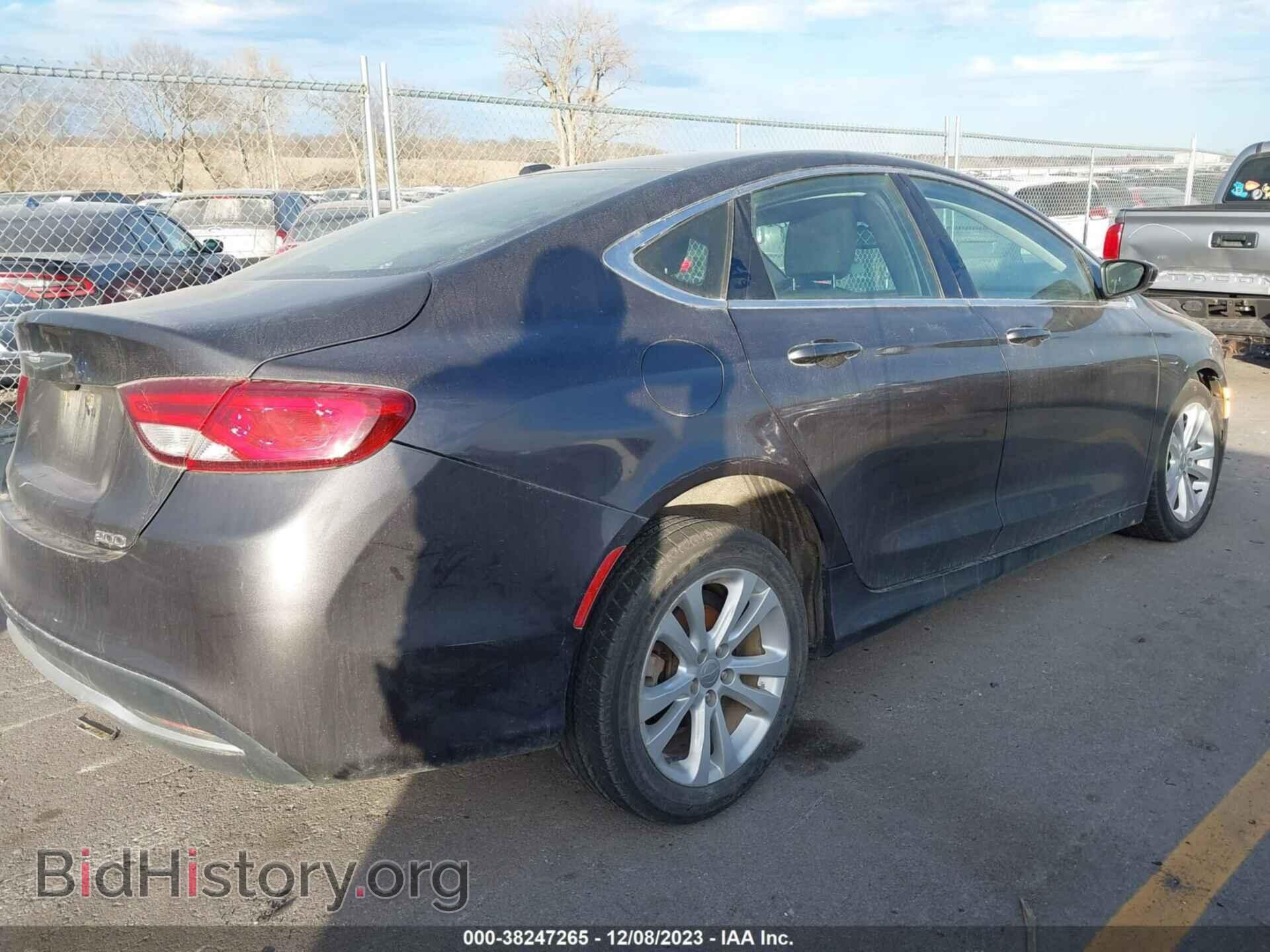 2015 CHRYSLER 200 - VIN: 1C3CCCAB1FN743496 - Фото 4