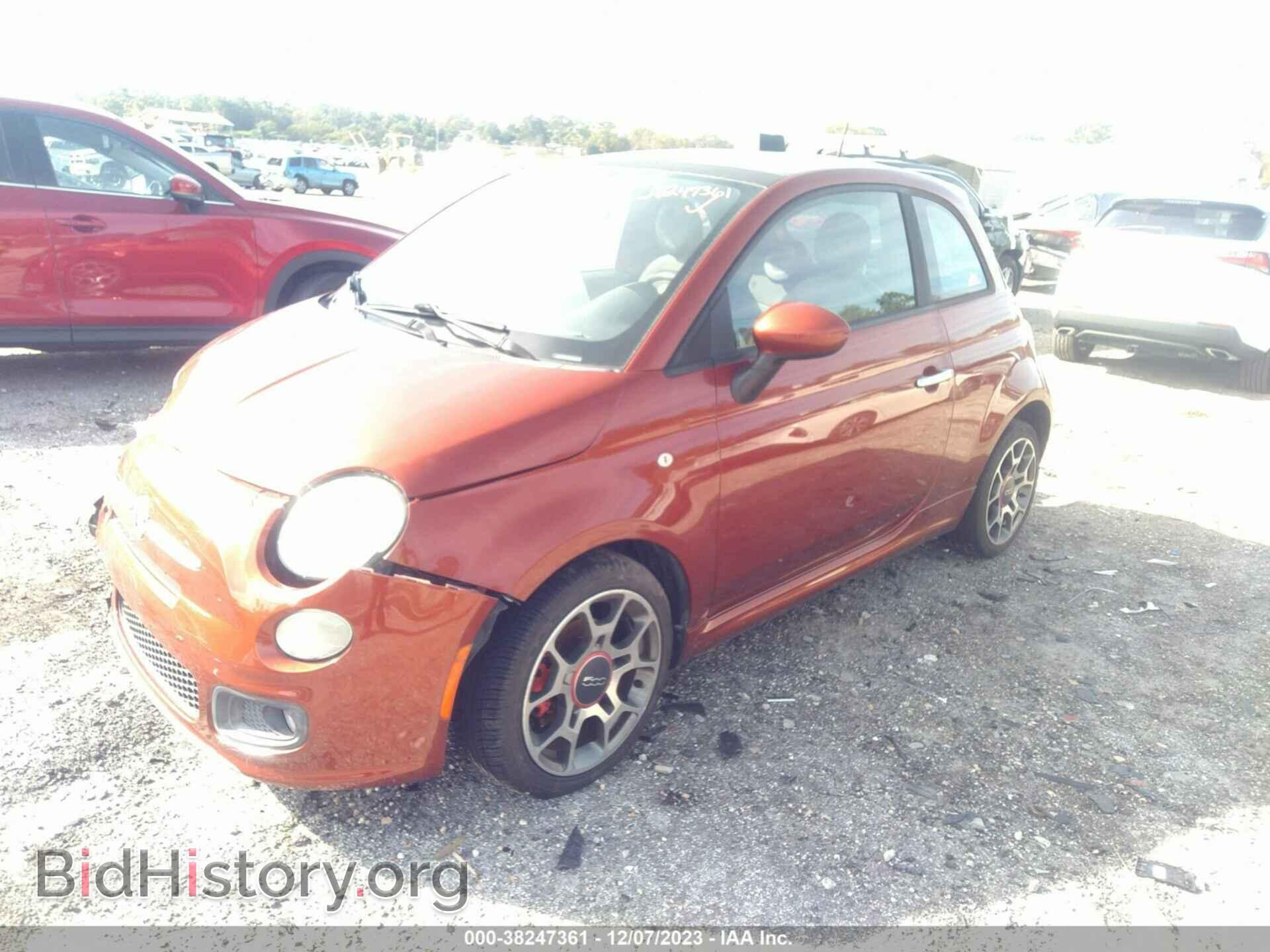 2012 FIAT 500 - VIN: 3C3CFFBR3CT339910 - Фото 2
