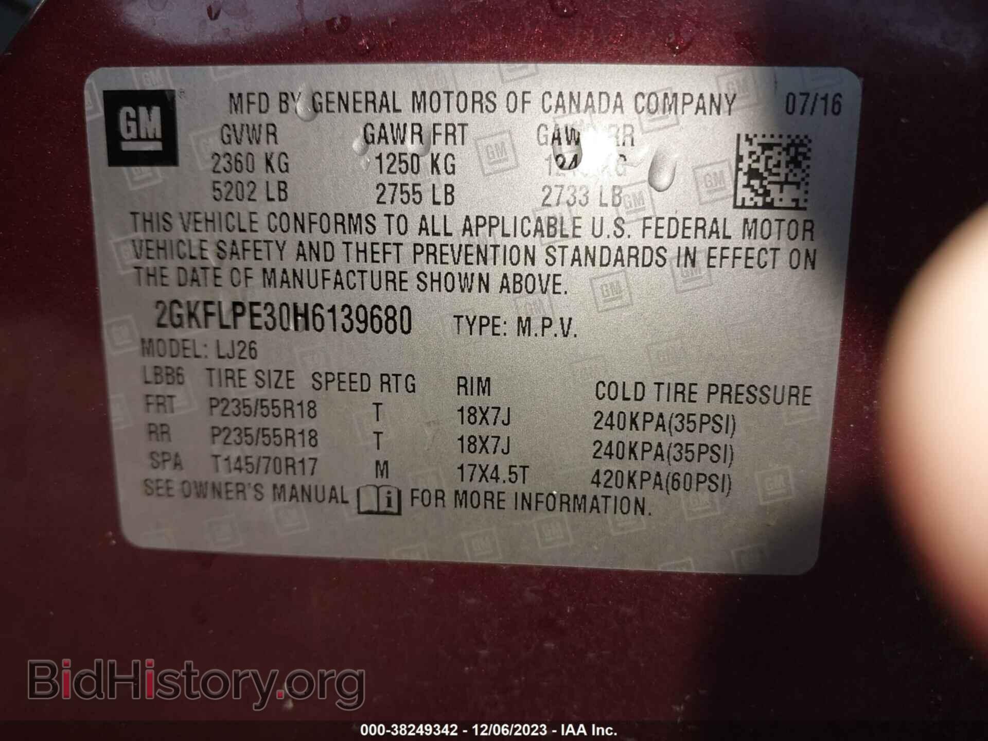 2017 GMC TERRAIN - VIN: 2GKFLPE30H6139680 - Photo 9