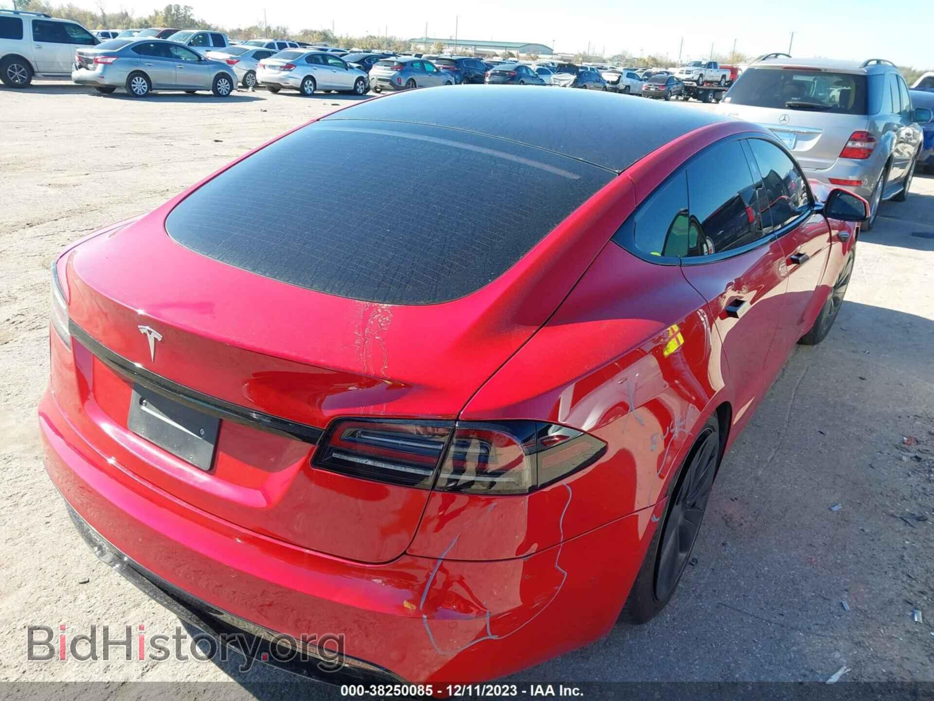 2022 TESLA MODEL S - VIN: 5YJSA1E52NF490935 - Фото 4