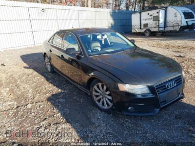 2011 Audi A4 Premium Plus, черный — VIN WAUFFAFL4BN026040, IAAI