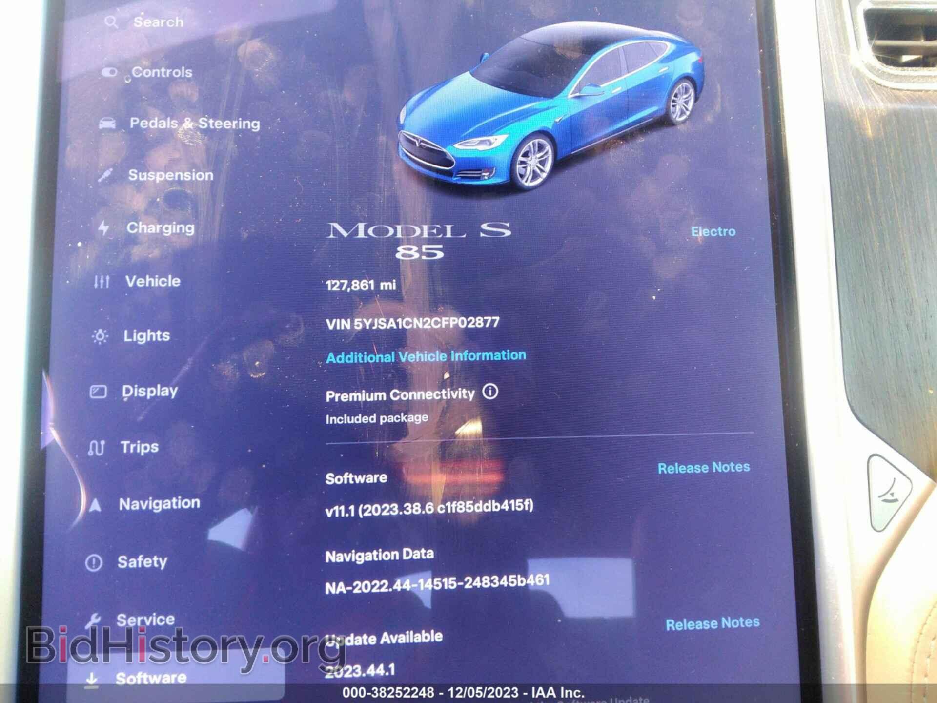 2012 TESLA MODEL S - VIN: 5YJSA1CN2CFP02877 - Фото 18