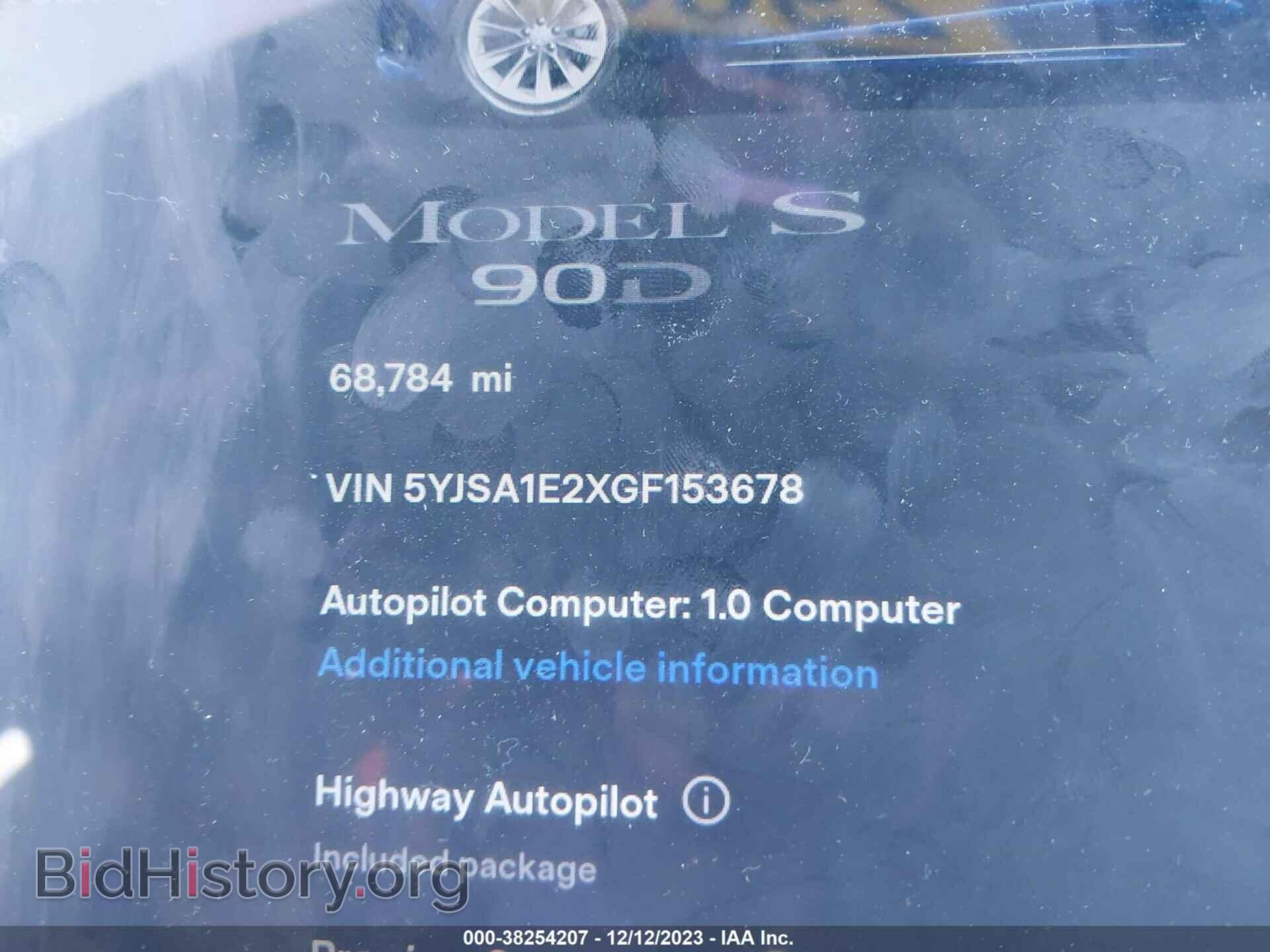 2016 TESLA MODEL S - VIN: 5YJSA1E2XGF153678 - Фото 9