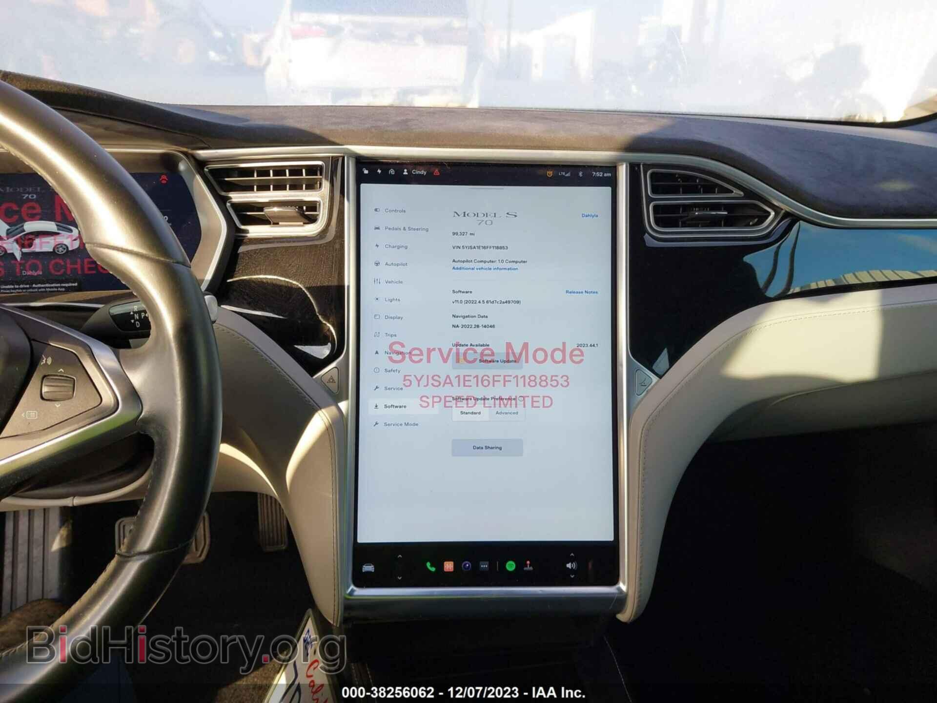 2015 TESLA MODEL S - VIN: 5YJSA1E16FF118853 - Photo 18