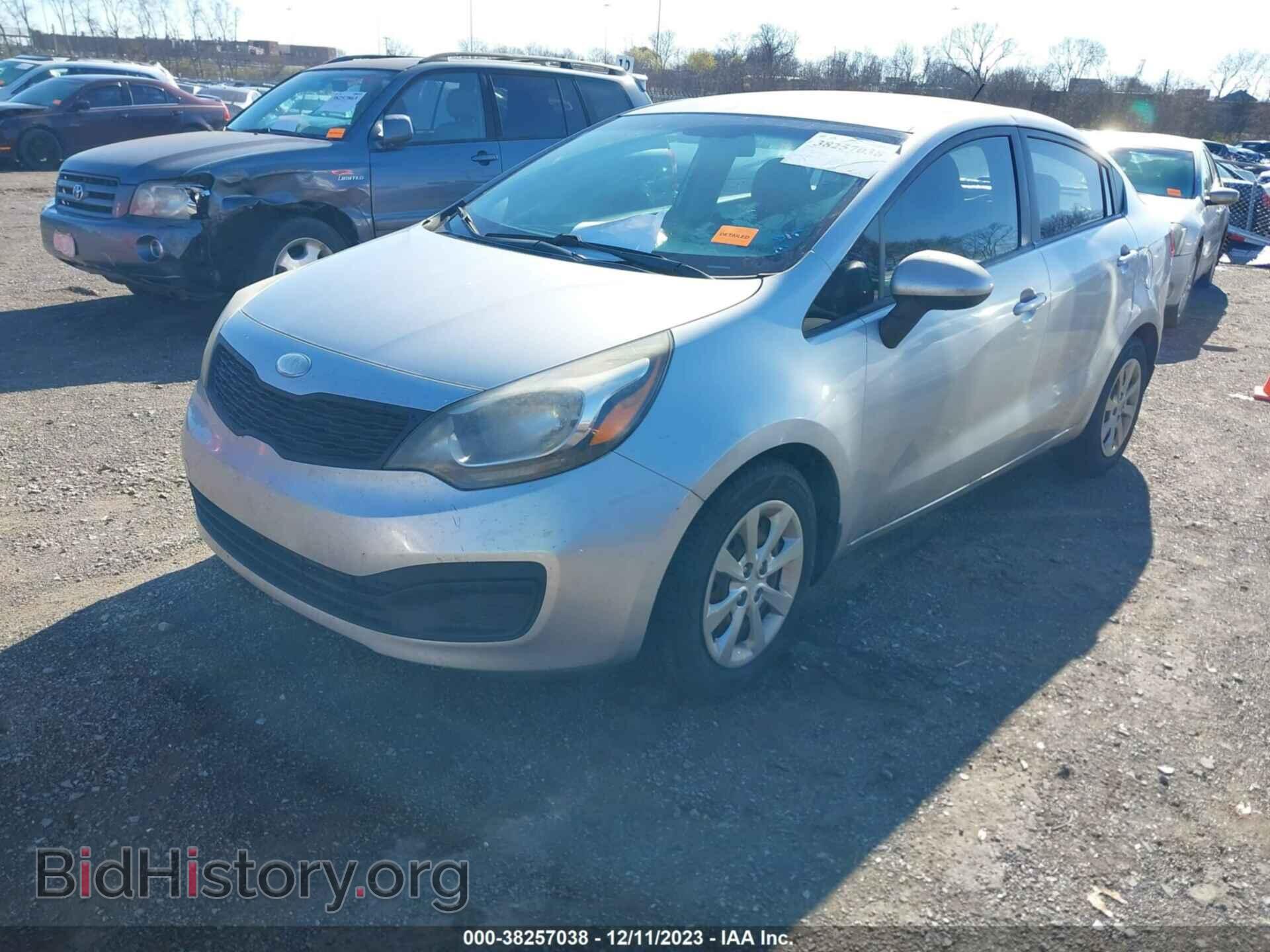 2013 KIA RIO - VIN: KNADM4A33D6217404 - Фото 2