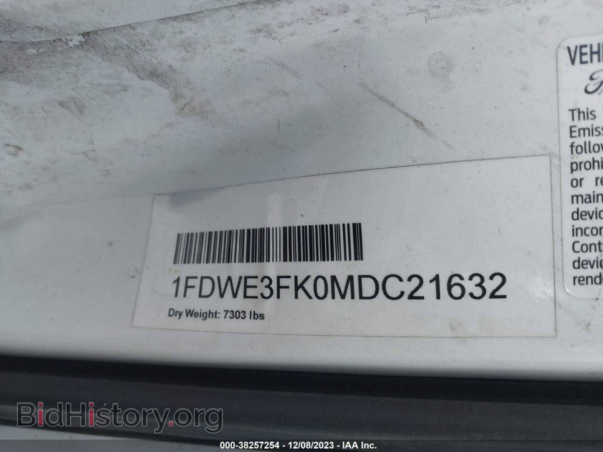 2021 FORD E-350 CUTAWAY - VIN: 1FDWE3FK0MDC21632 - Фото 9