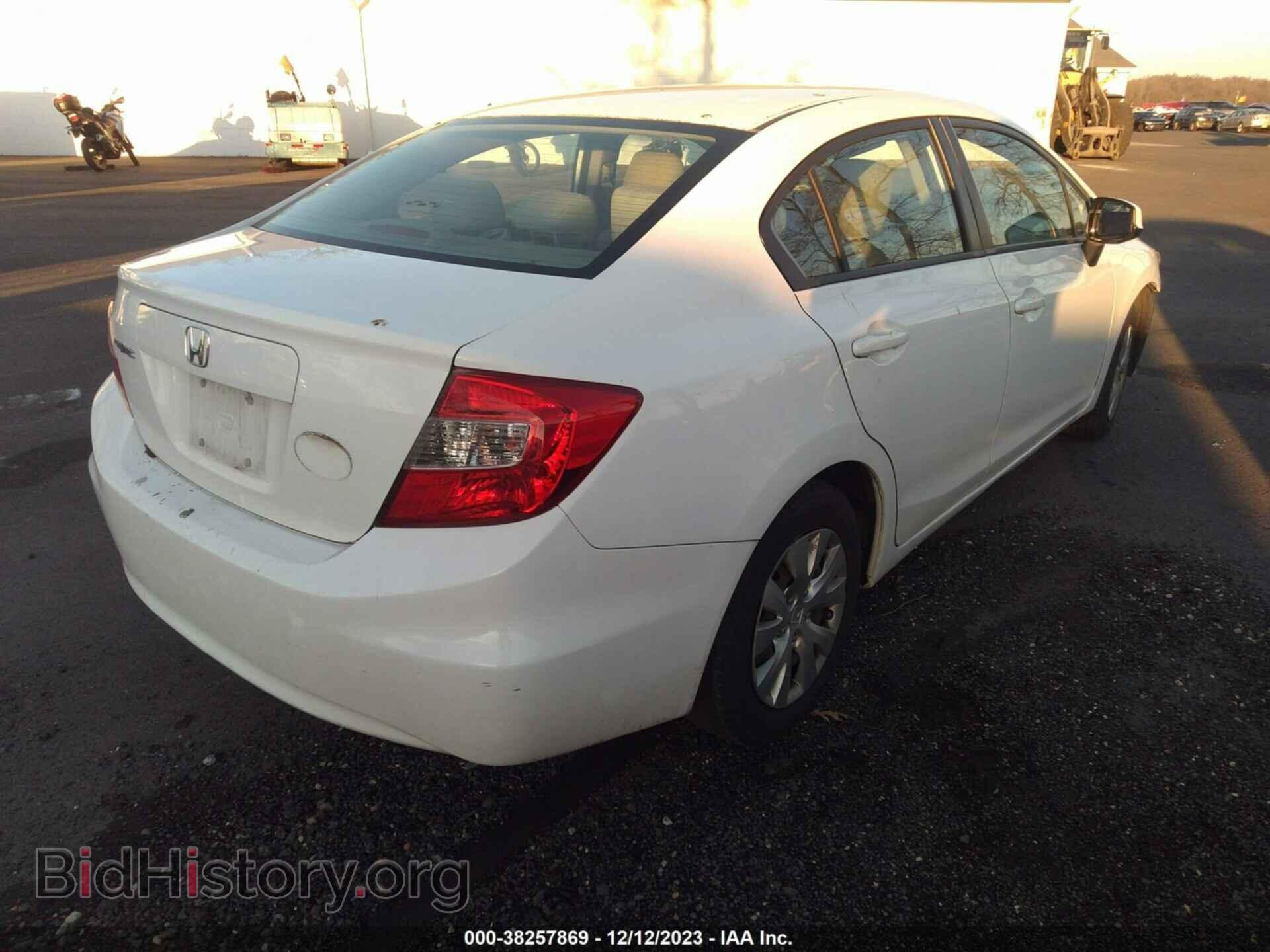 2012 HONDA CIVIC - VIN: 2HGFB2F53CH307344 - Фото 4