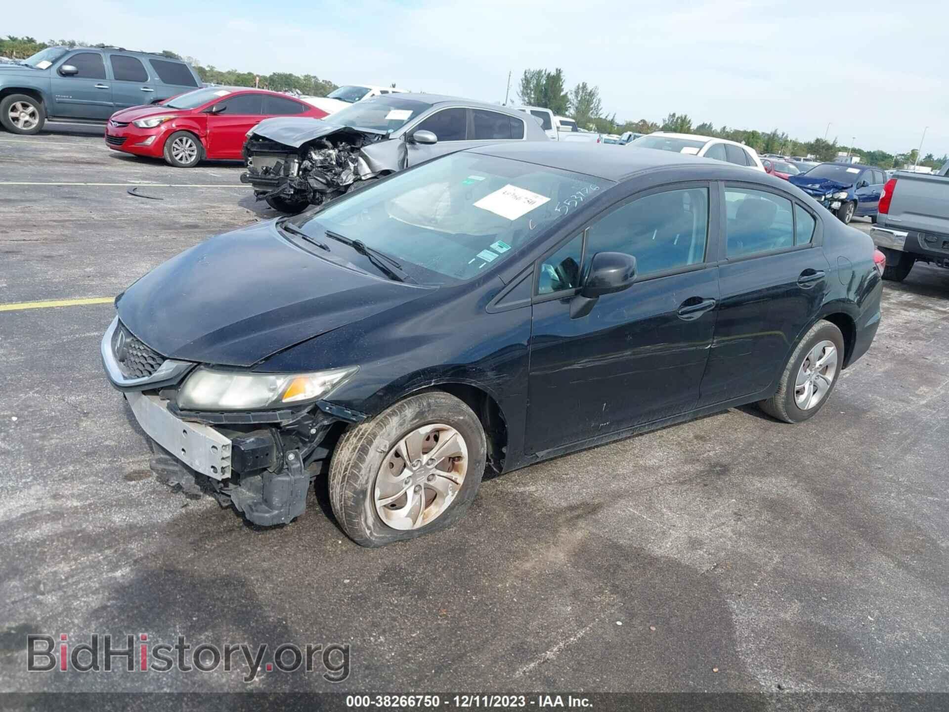 2013 HONDA CIVIC - VIN: 2HGFB2F57DH553976 - Фото 2