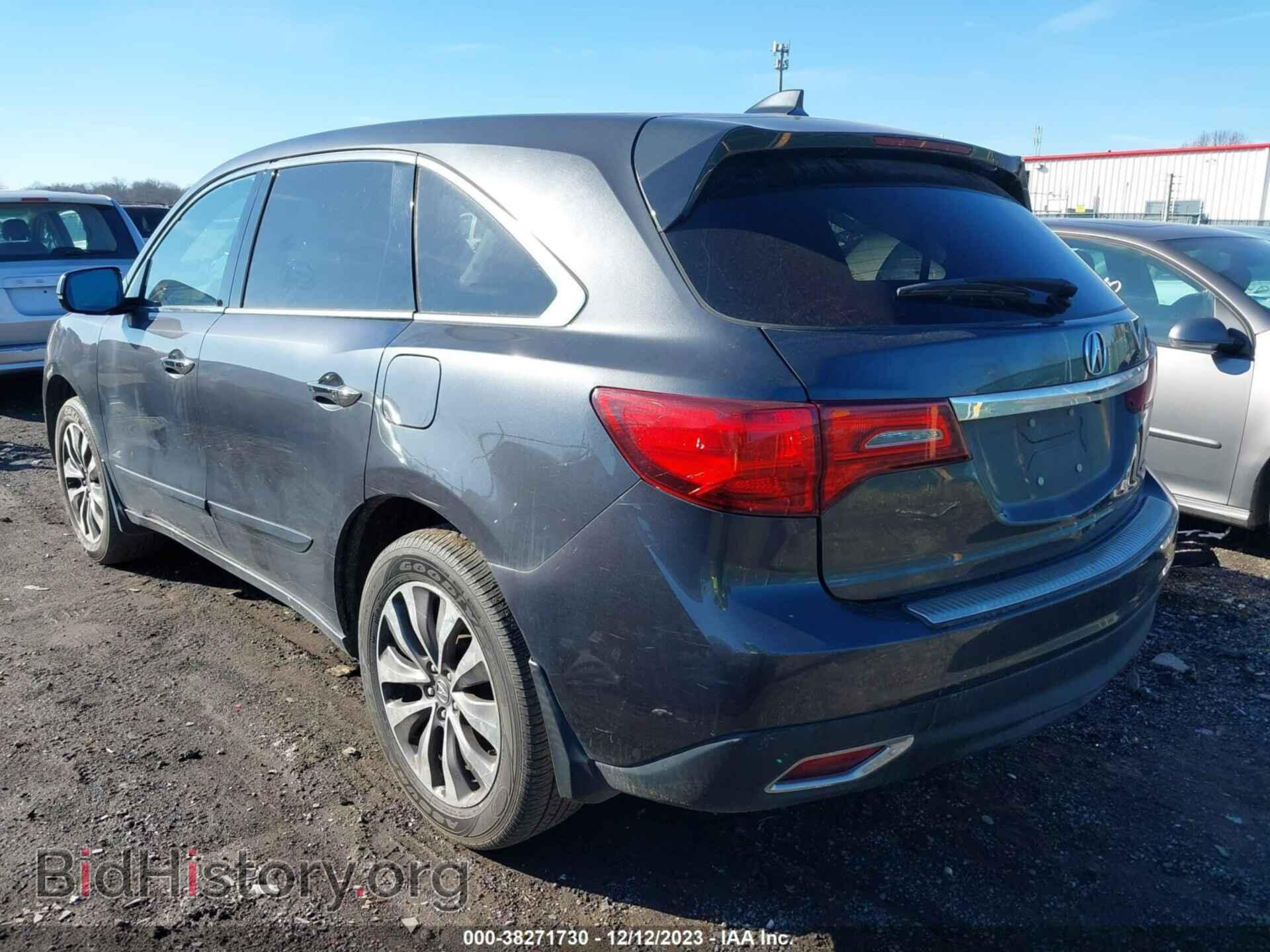 2014 ACURA MDX - VIN: 5FRYD4H41EB006774 - Фото 3