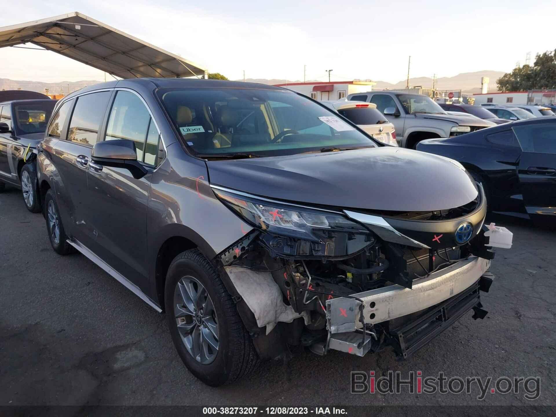 Photo 5TDYRKEC0NS075552 - TOYOTA SIENNA 2022