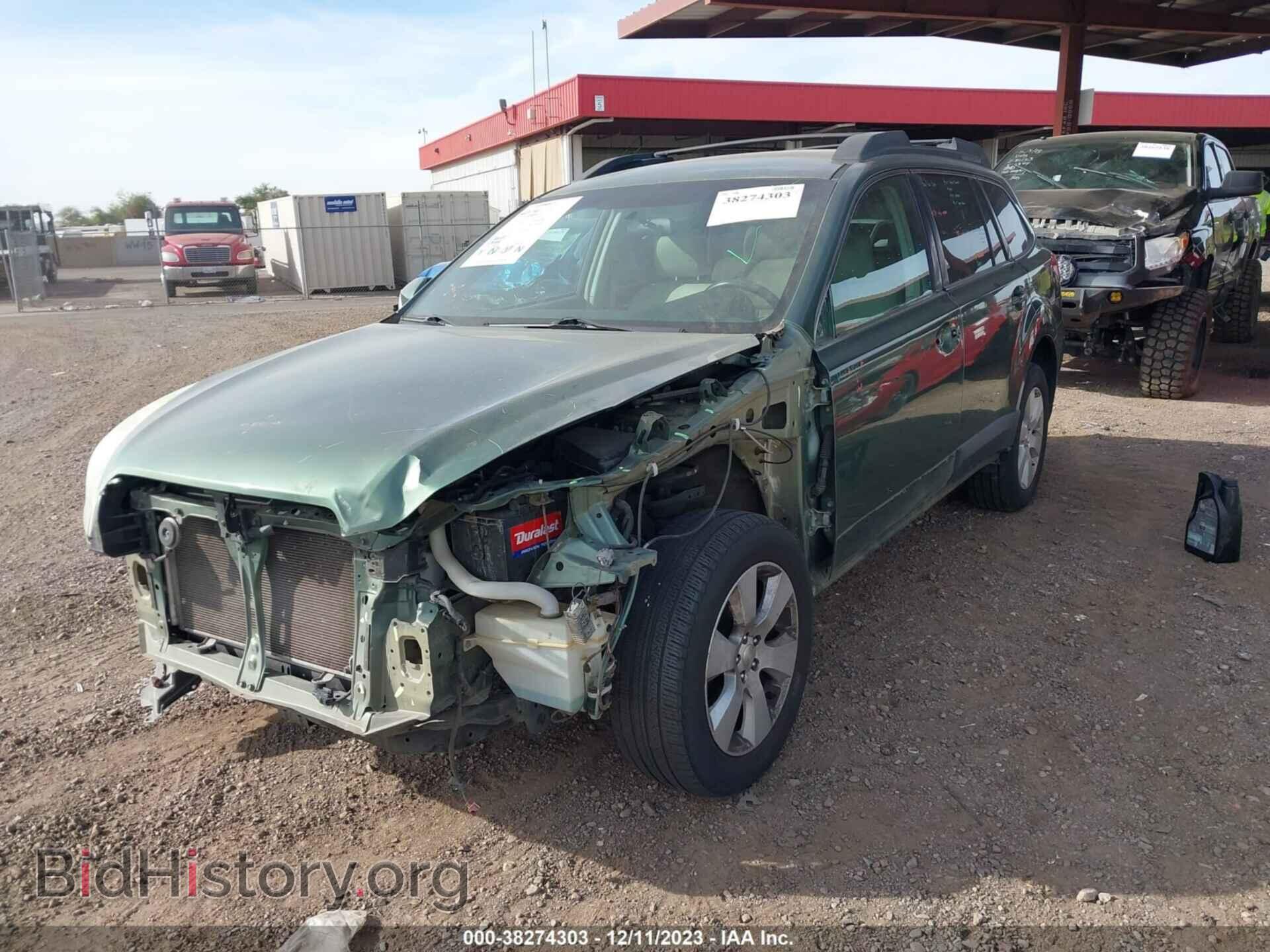 2011 SUBARU OUTBACK - VIN: 4S4BRBCC4B3410295 - Фото 2