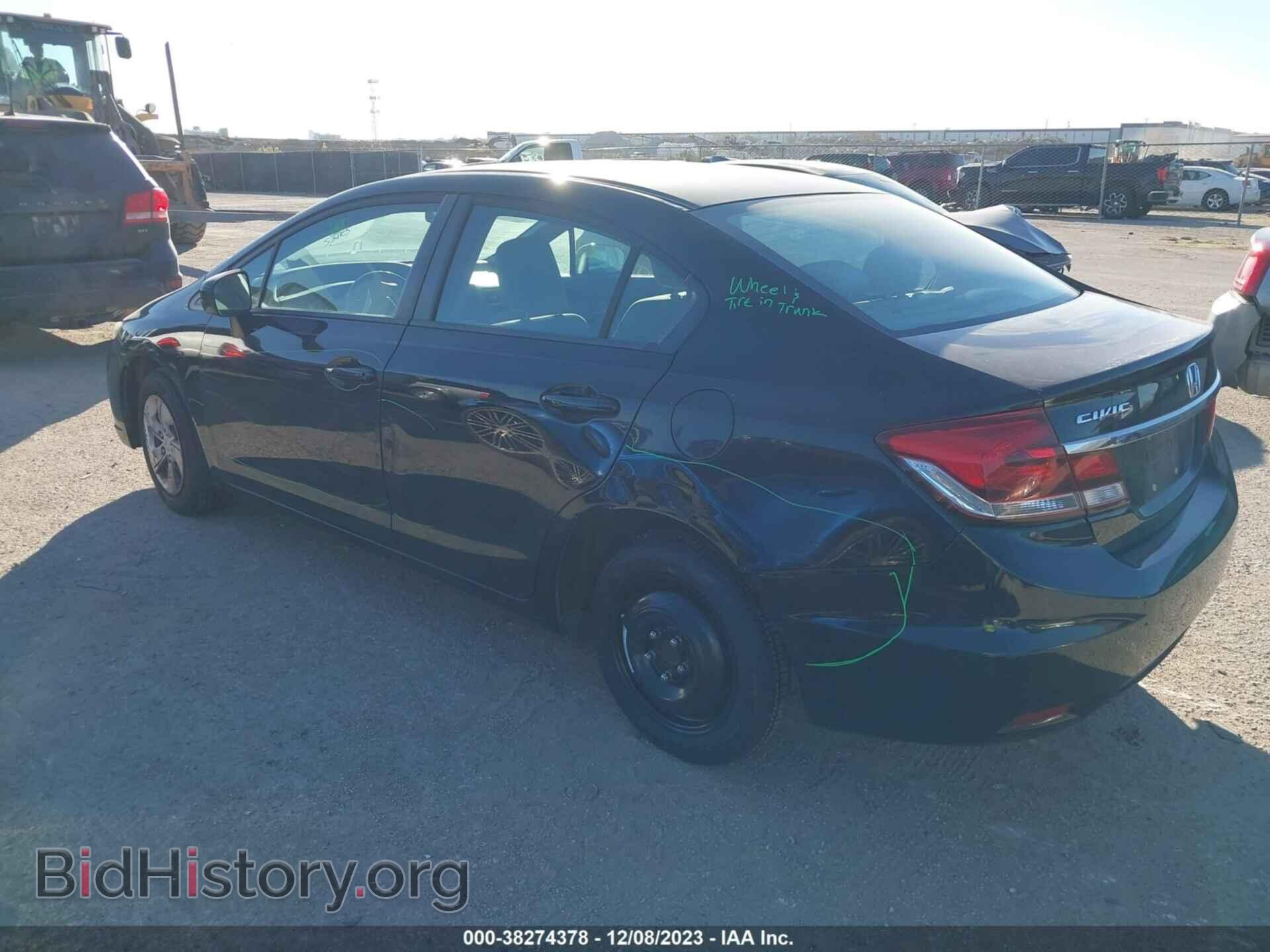 2014 HONDA CIVIC - VIN: 19XFB2F55EE006507 - Фото 3