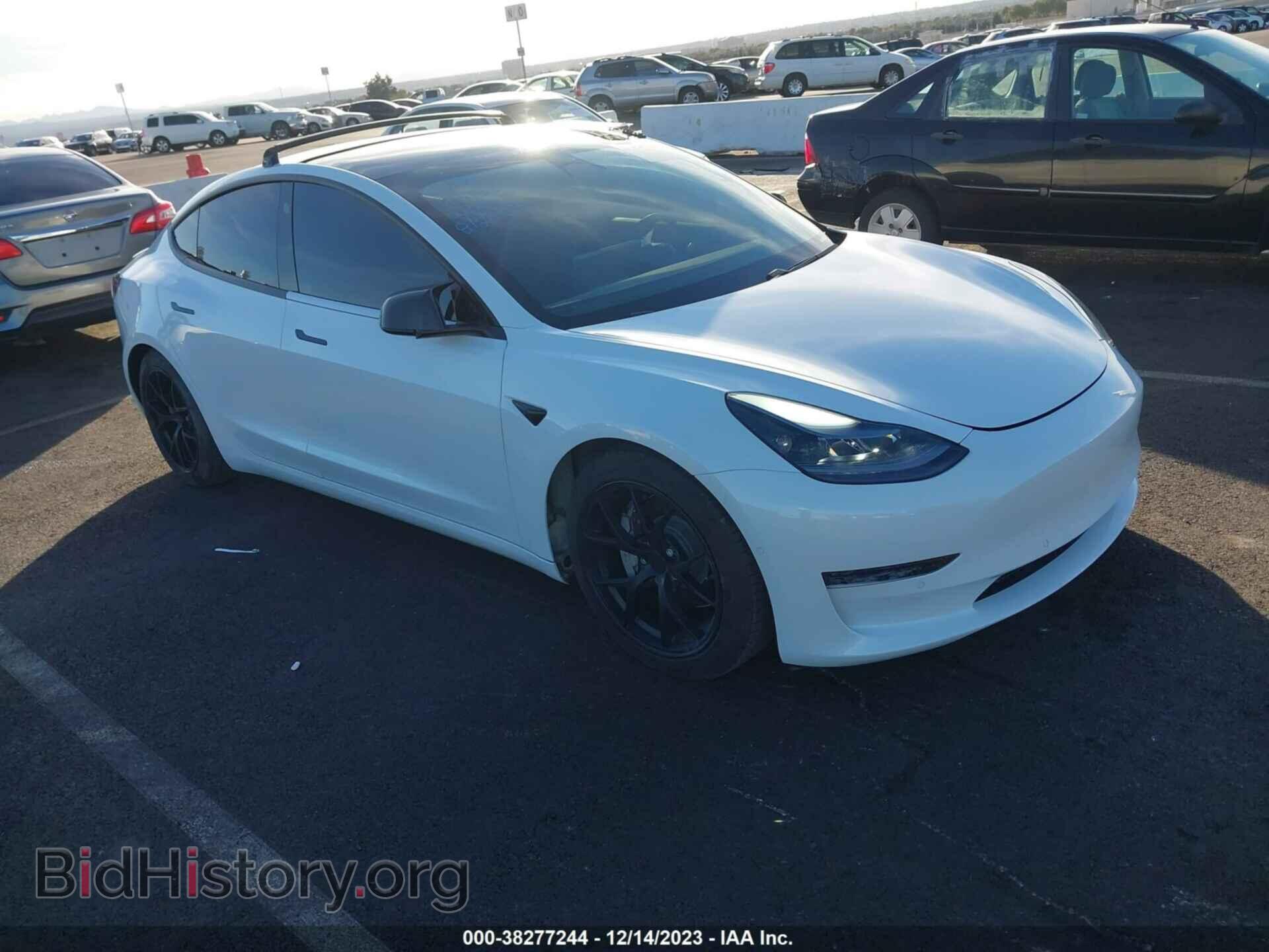 Photo 5YJ3E1EA2MF873634 - TESLA MODEL 3 2021