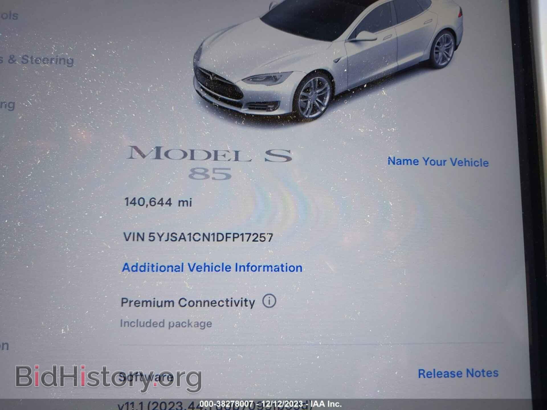2013 TESLA MODEL S - VIN: 5YJSA1CN1DFP17257 - Фото 7