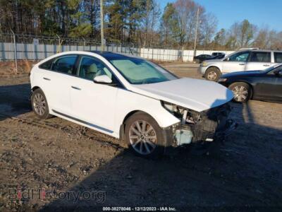 2016 Hyundai SONATA 2.4L Limited, white — VIN 5NPE34AF4GH296578, IAAI