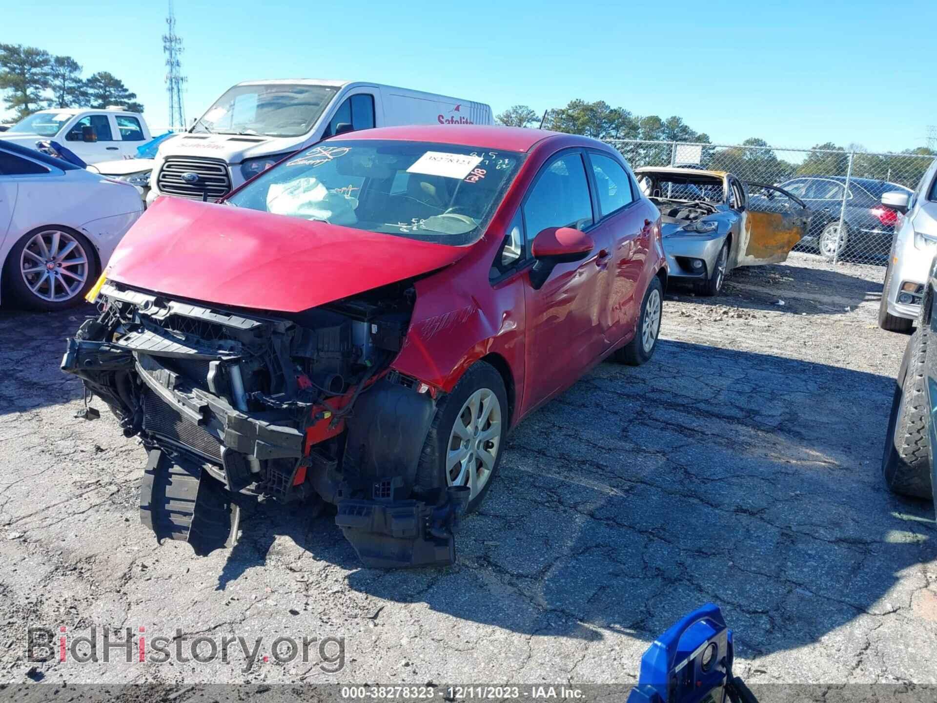 2013 KIA RIO - VIN: KNADM5A36D6248815 - Фото 2