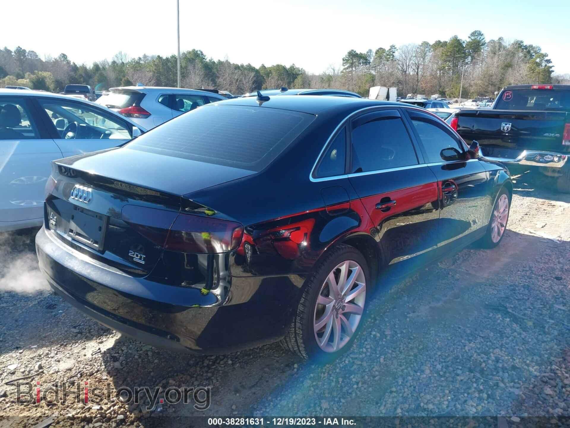 2013 AUDI A4 - VIN: WAUFFAFL5DN038670 - Photo 4