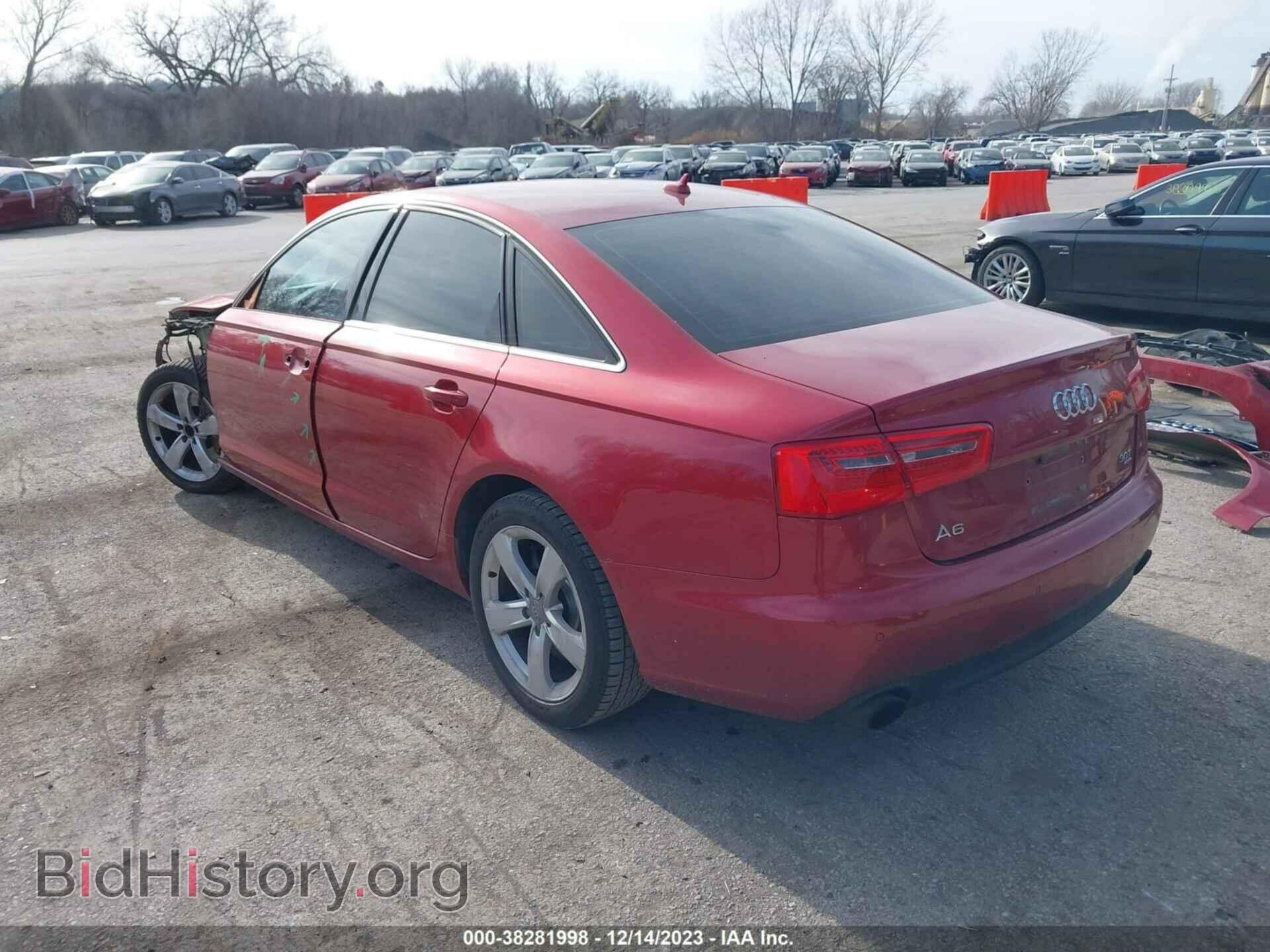 2012 AUDI A6 - VIN: WAUGGAFC8CN123549 - Фото 3
