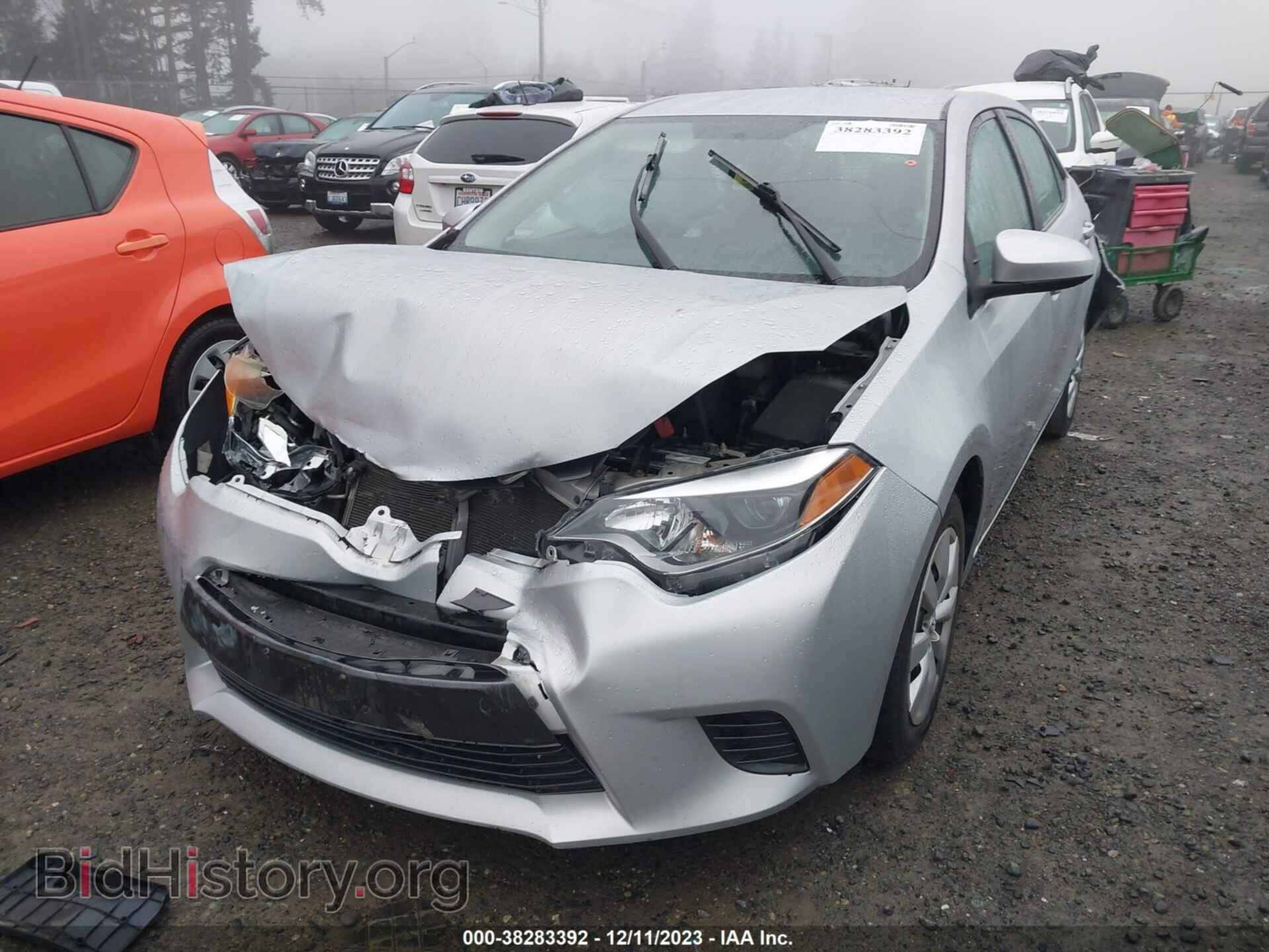 2015 TOYOTA COROLLA - VIN: 2T1BURHEXFC326520 - Фото 2
