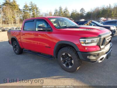 2020 RAM 1500 Rebel 4X4 5'7 Box, red — VIN 1C6SRFLTXLN110012, IAAI