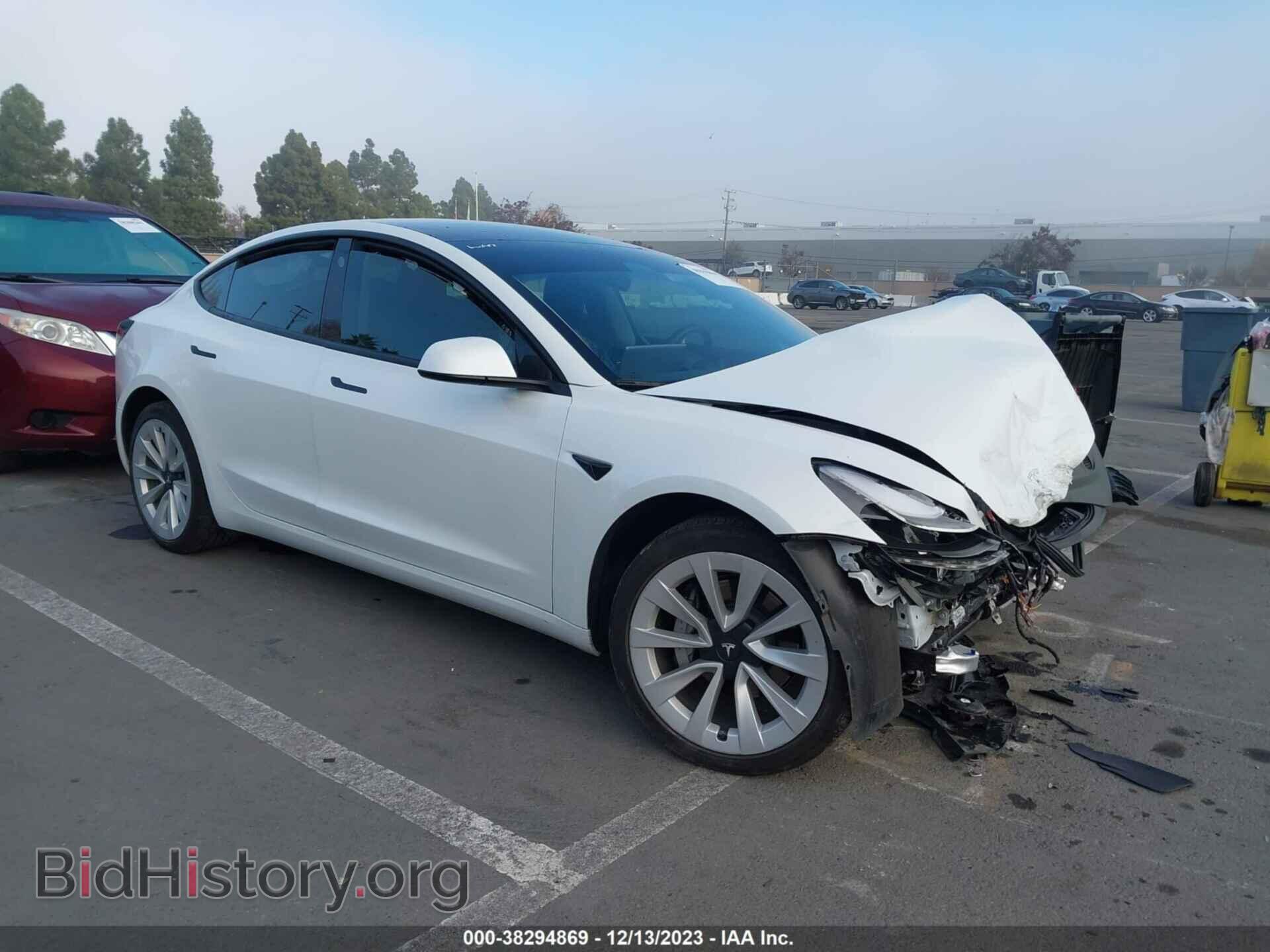 Фотография 5YJ3E1EB4NF126661 - TESLA MODEL 3 2022