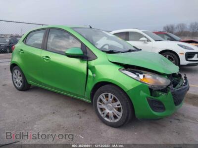 2011 Mazda MAZDA2 Sport, зеленый — VIN JM1DE1HY2B0109713, IAAI